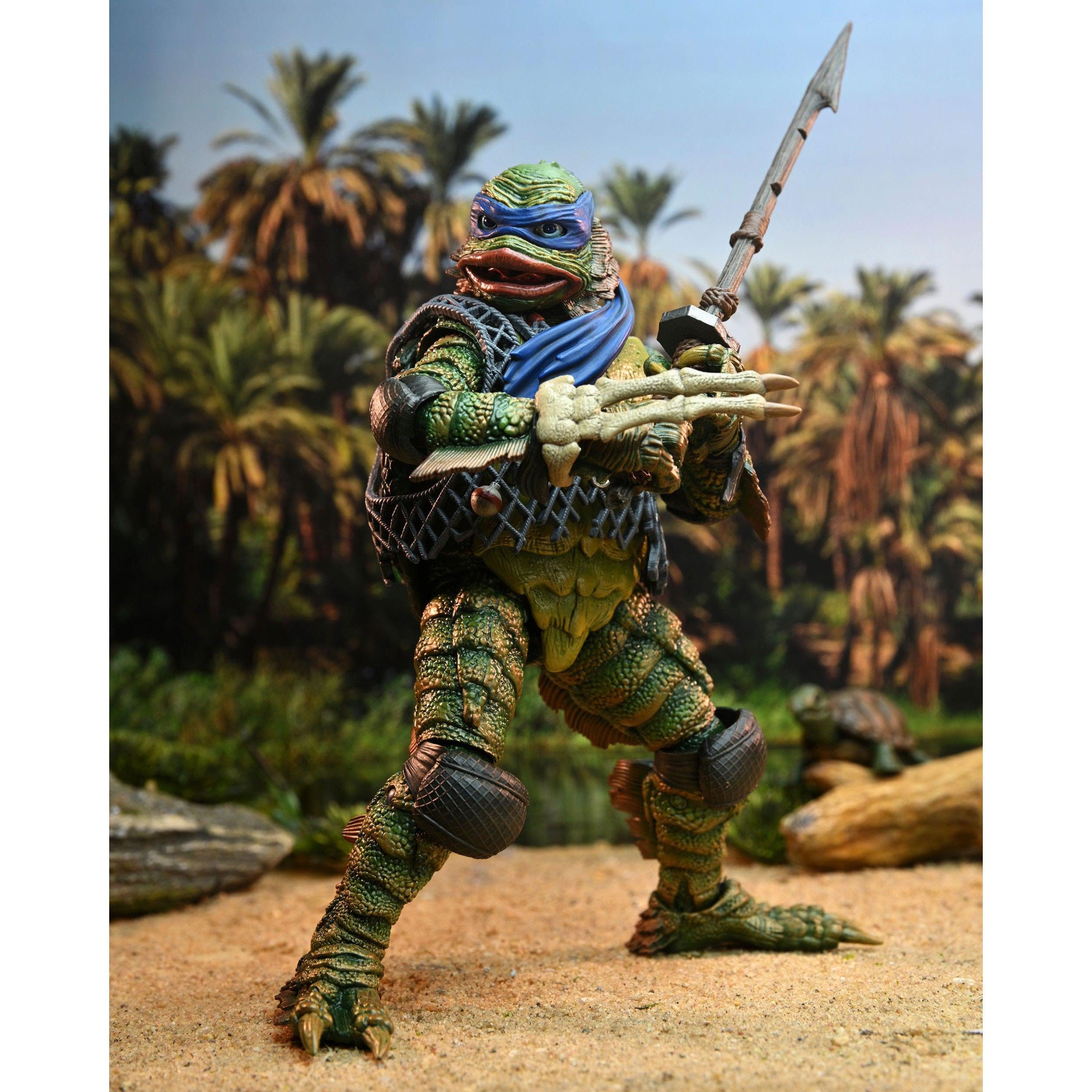 Universal Monsters x TMNT: Leonardo as the Creature-Actionfiguren-NECA-Mighty Underground