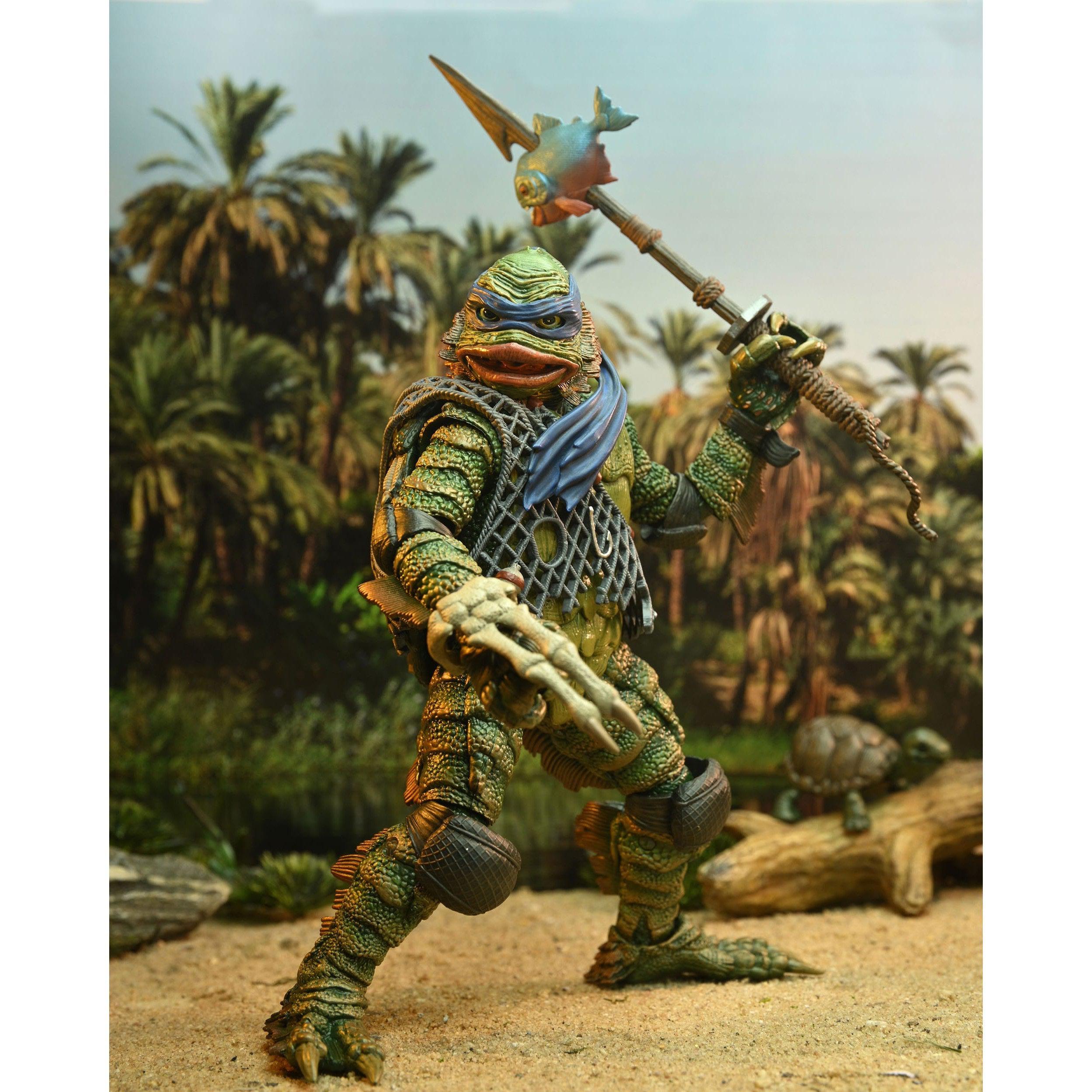 Universal Monsters x TMNT: Leonardo as the Creature-Actionfiguren-NECA-Mighty Underground