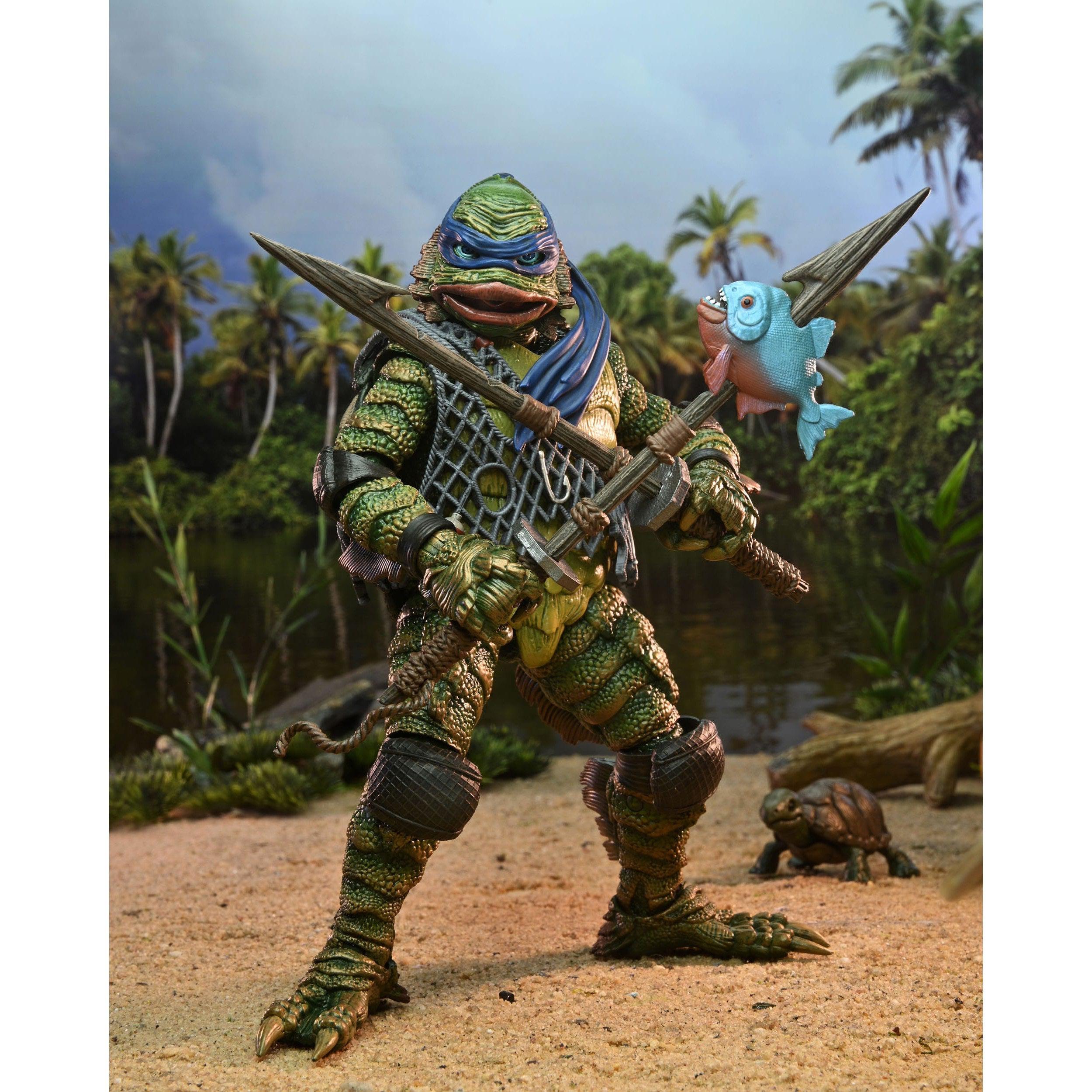 Universal Monsters x TMNT: Leonardo as the Creature-Actionfiguren-NECA-Mighty Underground