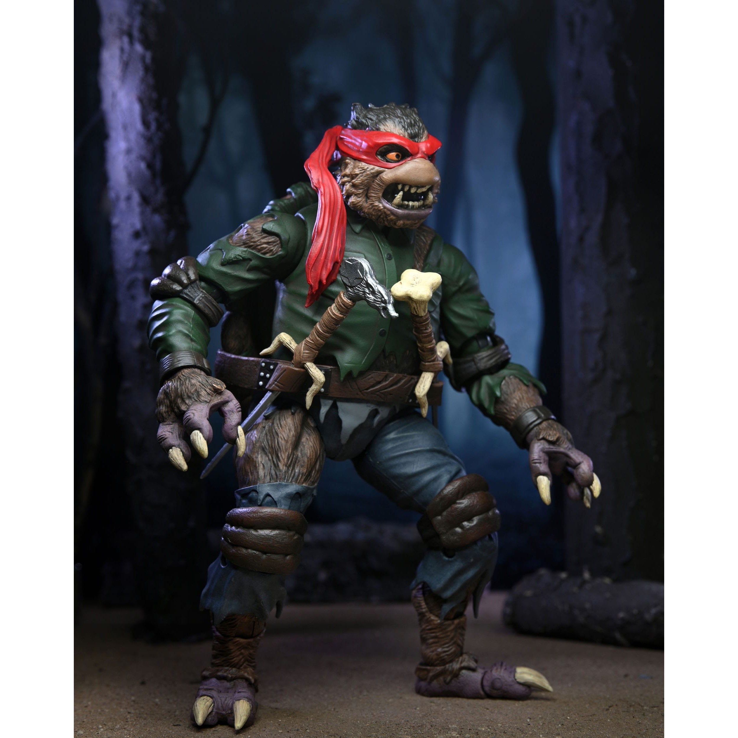 Universal Monsters x TMNT: Raphael as The Wolfman-Actionfiguren-NECA-Mighty Underground