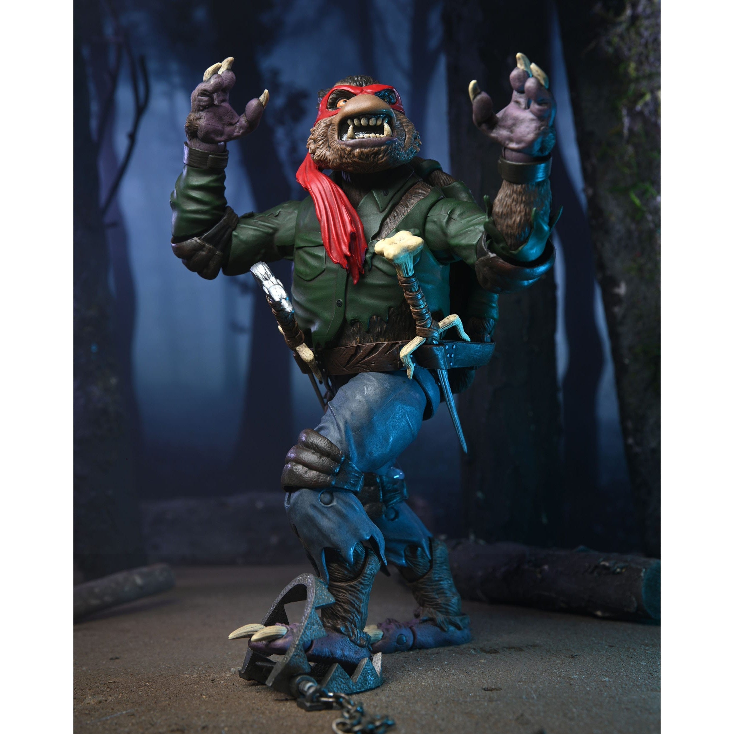 Universal Monsters x TMNT: Raphael as The Wolfman-Actionfiguren-NECA-Mighty Underground