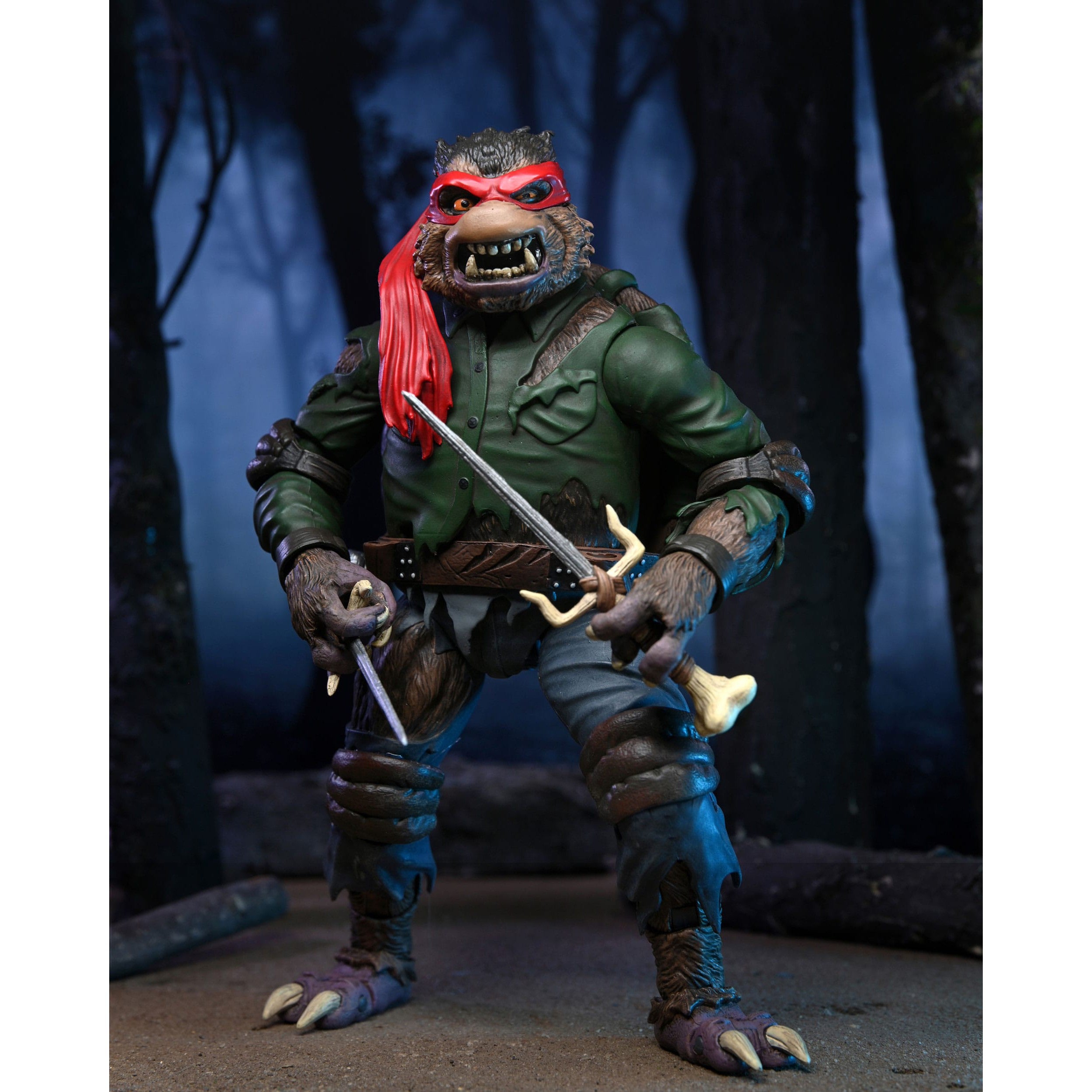 Universal Monsters x TMNT: Raphael as The Wolfman-Actionfiguren-NECA-Mighty Underground