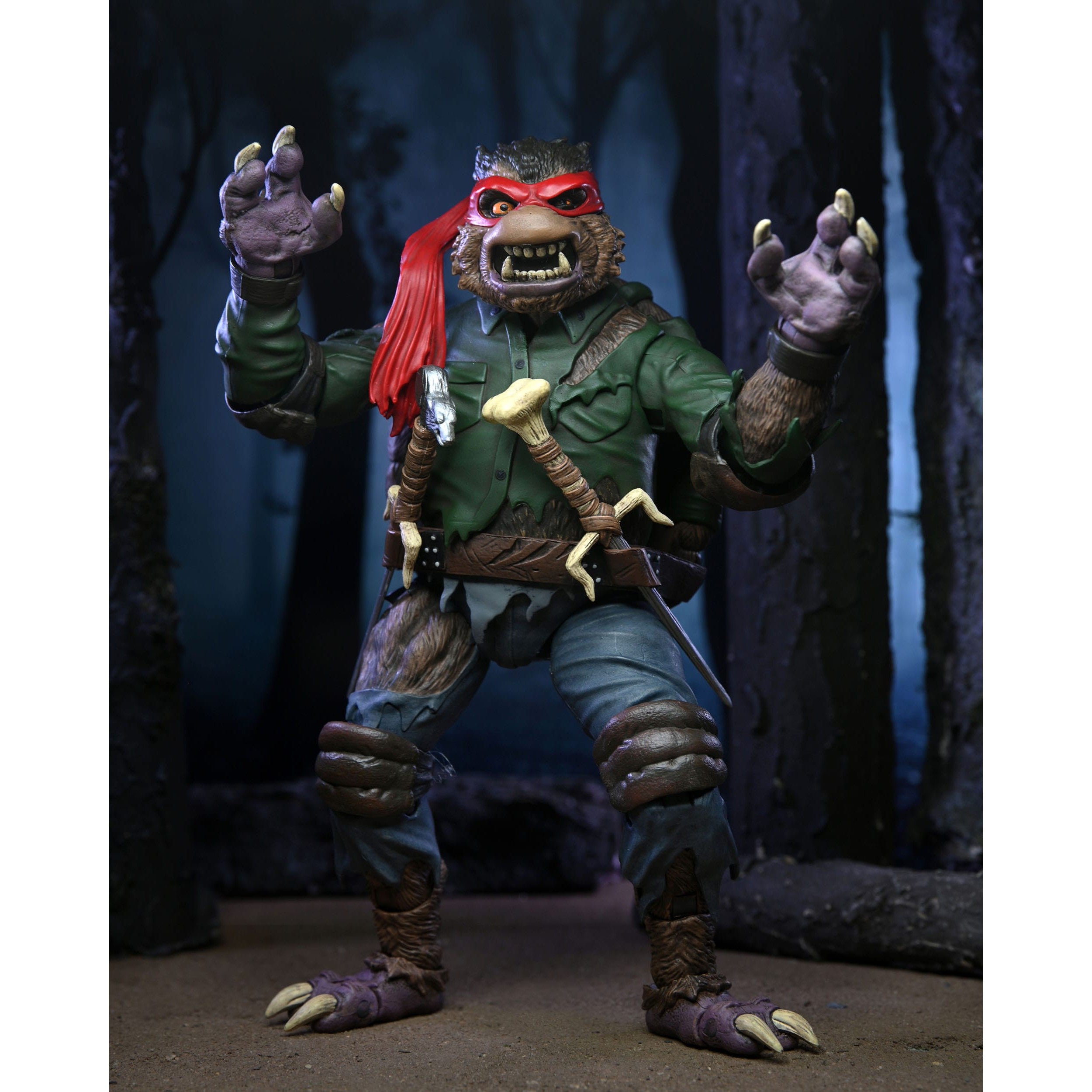 Universal Monsters x TMNT: Raphael as The Wolfman-Actionfiguren-NECA-Mighty Underground