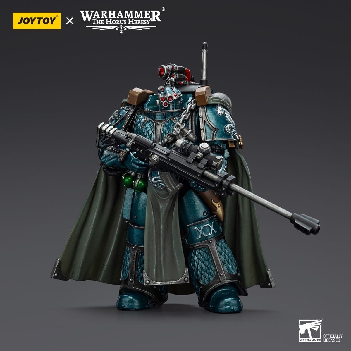 Warhammer 40k: Alpha Legion Exodus The One who is Many With Sniper Rifle And Power Dagger (The Horus Heresy)-Actionfiguren-JoyToy-Mighty Underground