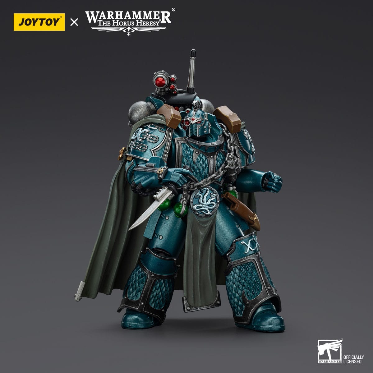 Warhammer 40k: Alpha Legion Exodus The One who is Many With Sniper Rifle And Power Dagger (The Horus Heresy)-Actionfiguren-JoyToy-Mighty Underground