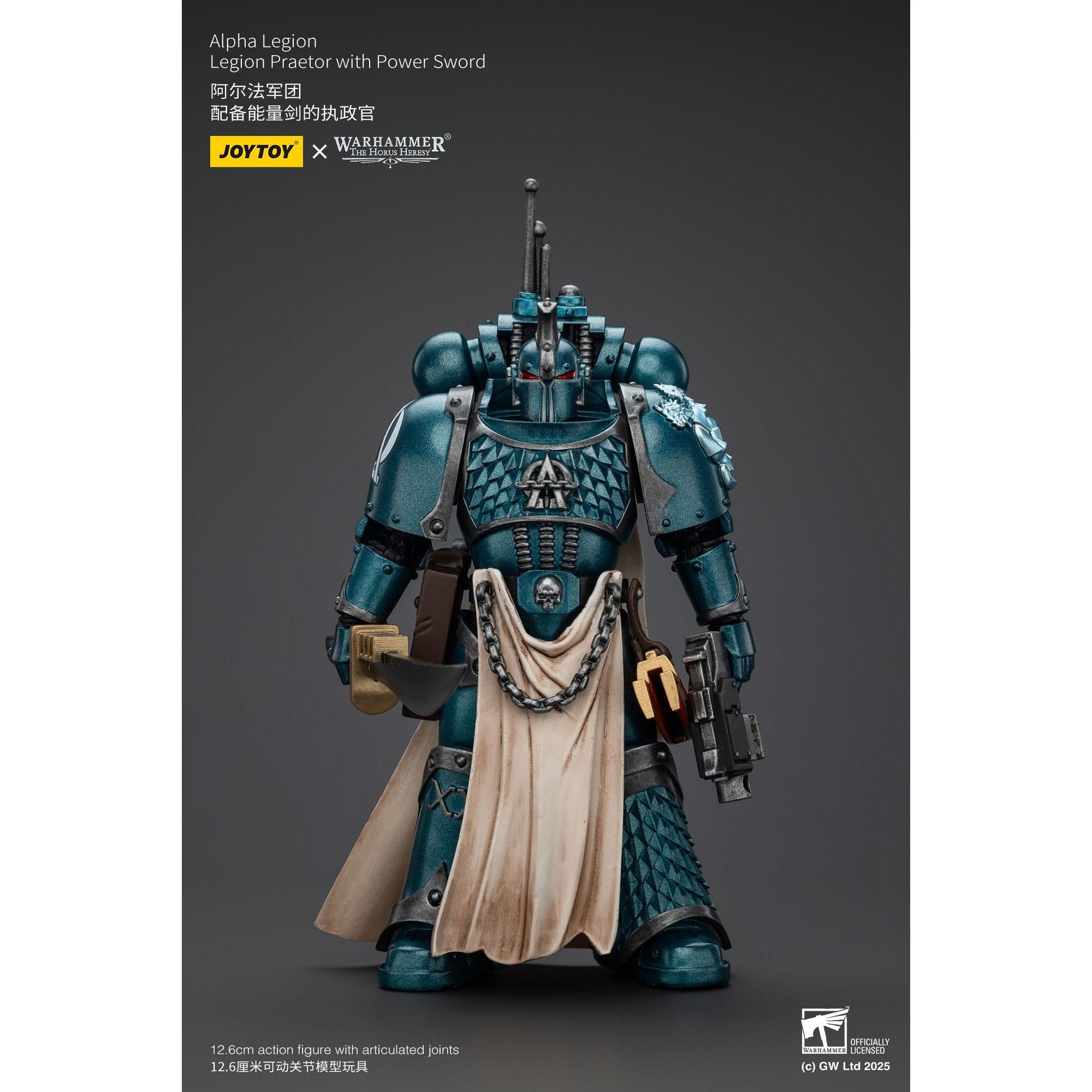 Warhammer 40k: Alpha Legion Praetor with Power Sword (The Horus Heresy)-Actionfiguren-JoyToy-Mighty Underground