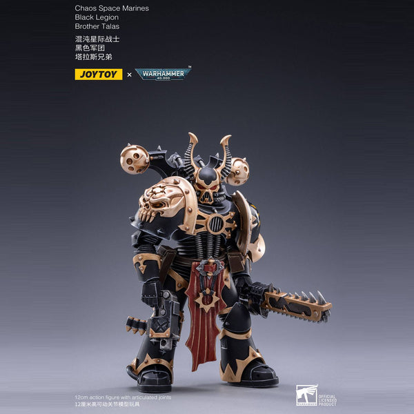 Warhammer 40k: Black Legion Brother Talas - 12 cm-Actionfiguren-JoyToy-Mighty Underground