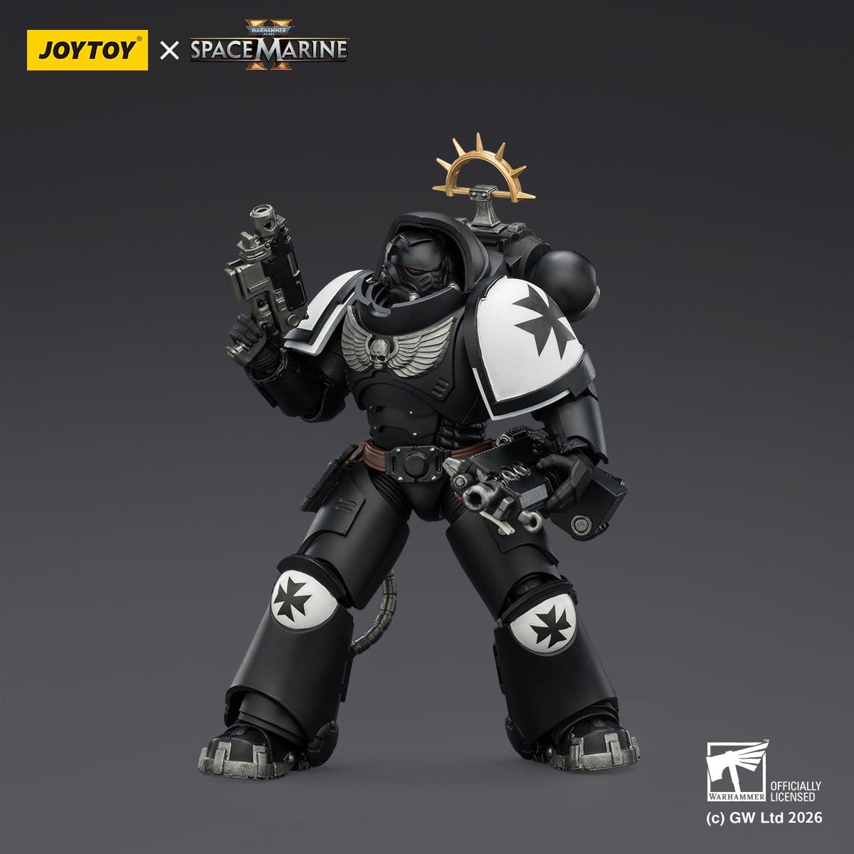 Warhammer 40k: Black Templars Heavy Intercessor (Game Edition, Spacemarine 2)-Actionfiguren-JoyToy-Mighty Underground