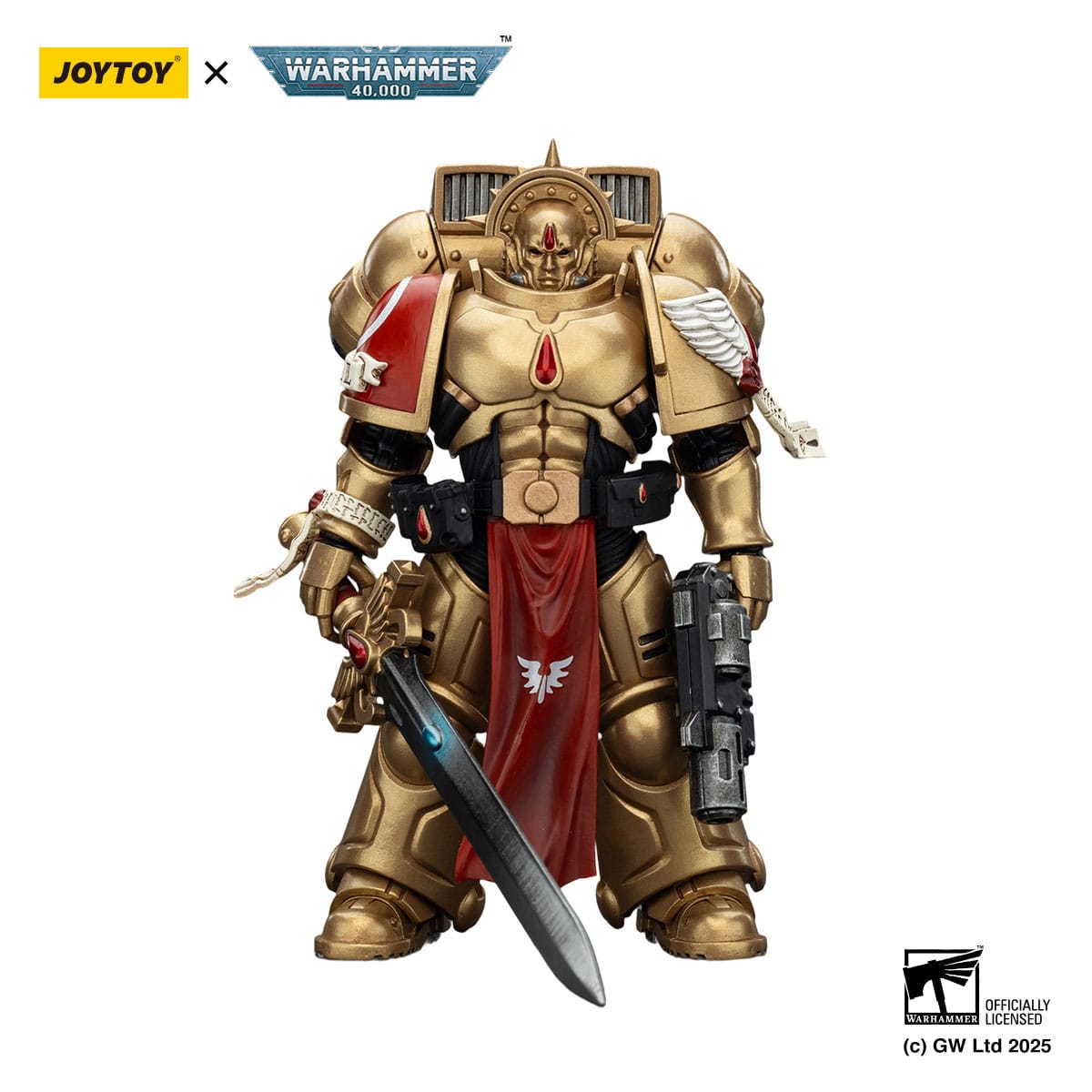 Warhammer 40k: Blood Angels Combat Patrol Sanguinary Guard 1 with Inferno Pistol and Encarmine Blade-Actionfiguren-JoyToy-Mighty Underground