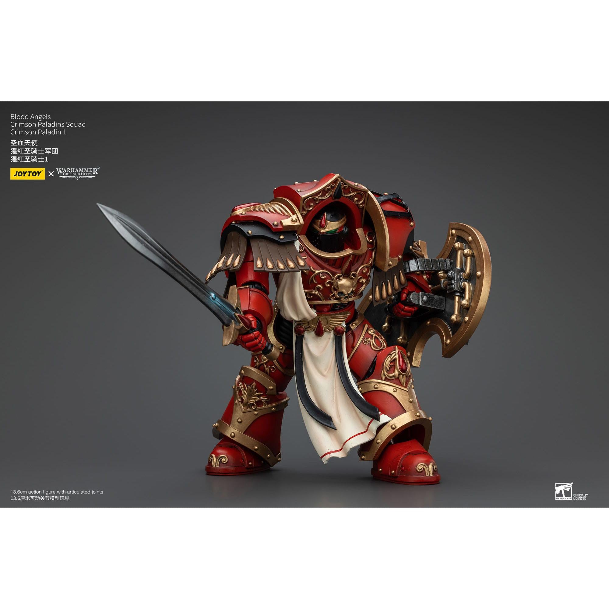 Warhammer 40k: Blood Angels Crimson Paladins Squad Crimson Paladin 1 (The Horus Heresy)-Actionfiguren-JoyToy-Mighty Underground