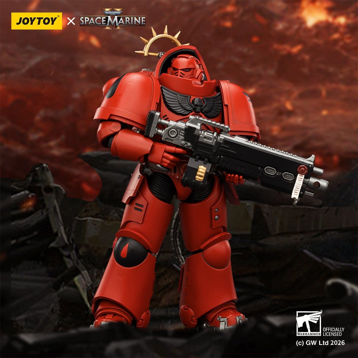 Warhammer 40k: Blood Angels Heavy Intercessor (Game Edition, Spacemarine 2)-Actionfiguren-JoyToy-Mighty Underground