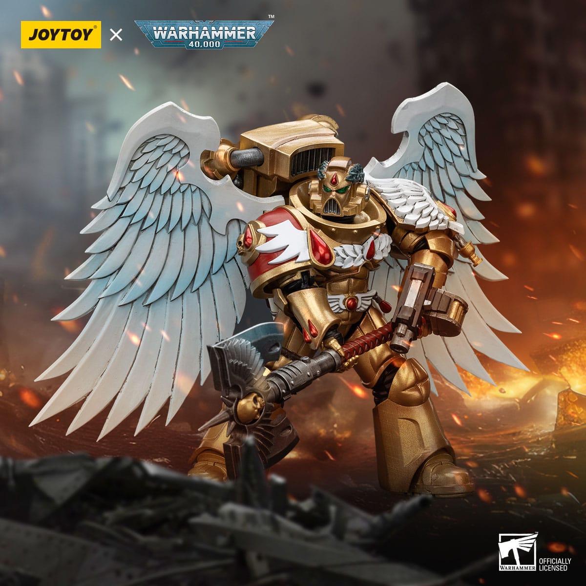 Warhammer 40k: Blood Angels Sanguinary Guard with Encarmine Axe-Actionfiguren-JoyToy-Mighty Underground