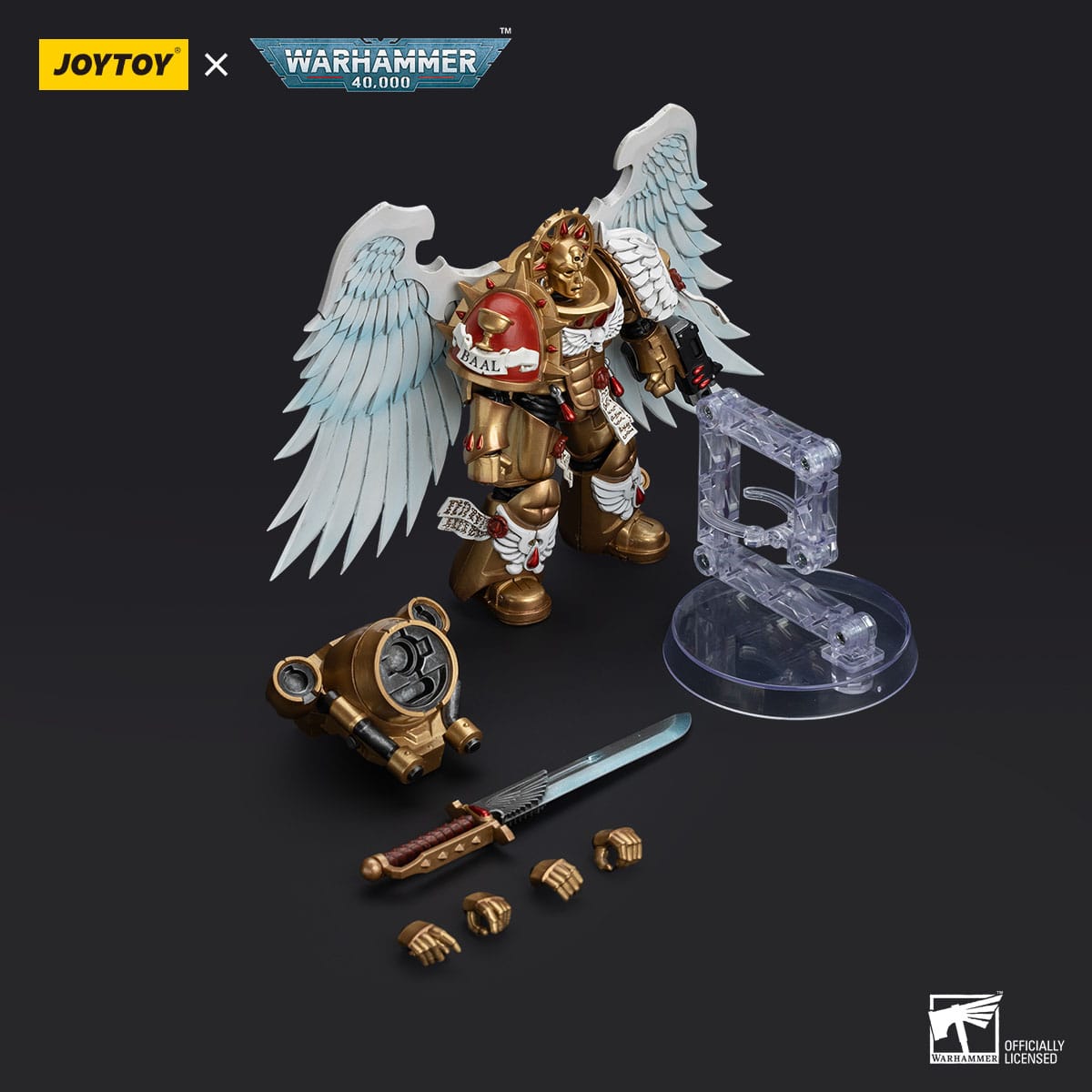 Warhammer 40k: Blood Angels Sanguinary Guard with Encarmine Sword 1-Actionfiguren-JoyToy-Mighty Underground