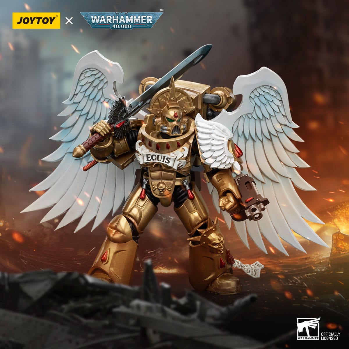 Warhammer 40k: Blood Angels Sanguinary Guard with Encarmine Sword 2-Actionfiguren-JoyToy-Mighty Underground