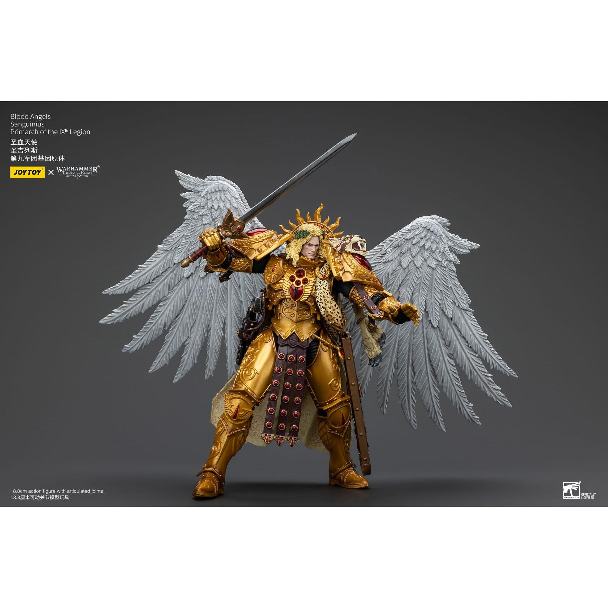 Warhammer 40k: Blood Angels Sanguinius Primarch of the IXth Legion - 19 cm (The Horus Heresy)-Actionfiguren-JoyToy-Mighty Underground