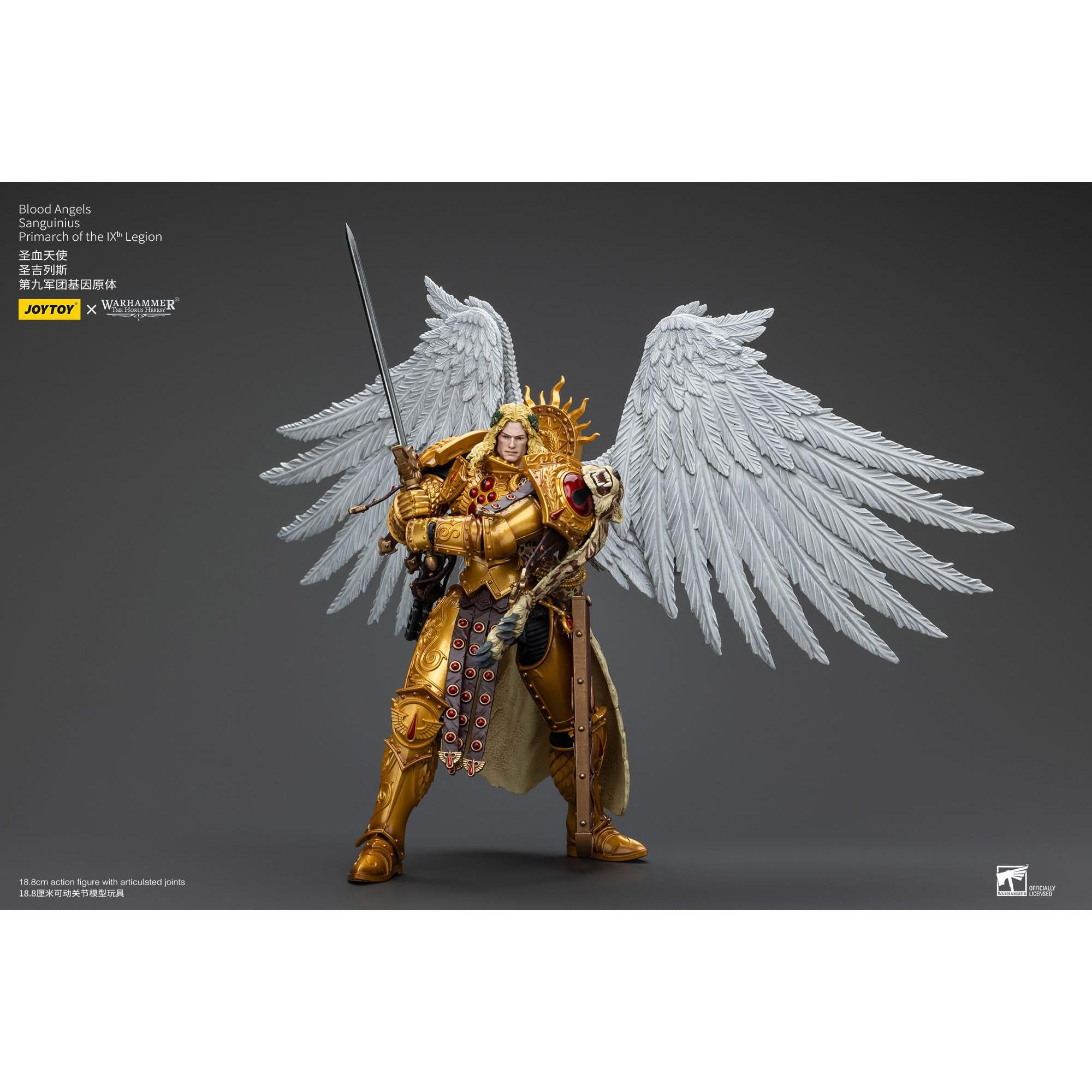 Warhammer 40k: Blood Angels Sanguinius Primarch of the IXth Legion - 19 cm (The Horus Heresy)-Actionfiguren-JoyToy-Mighty Underground