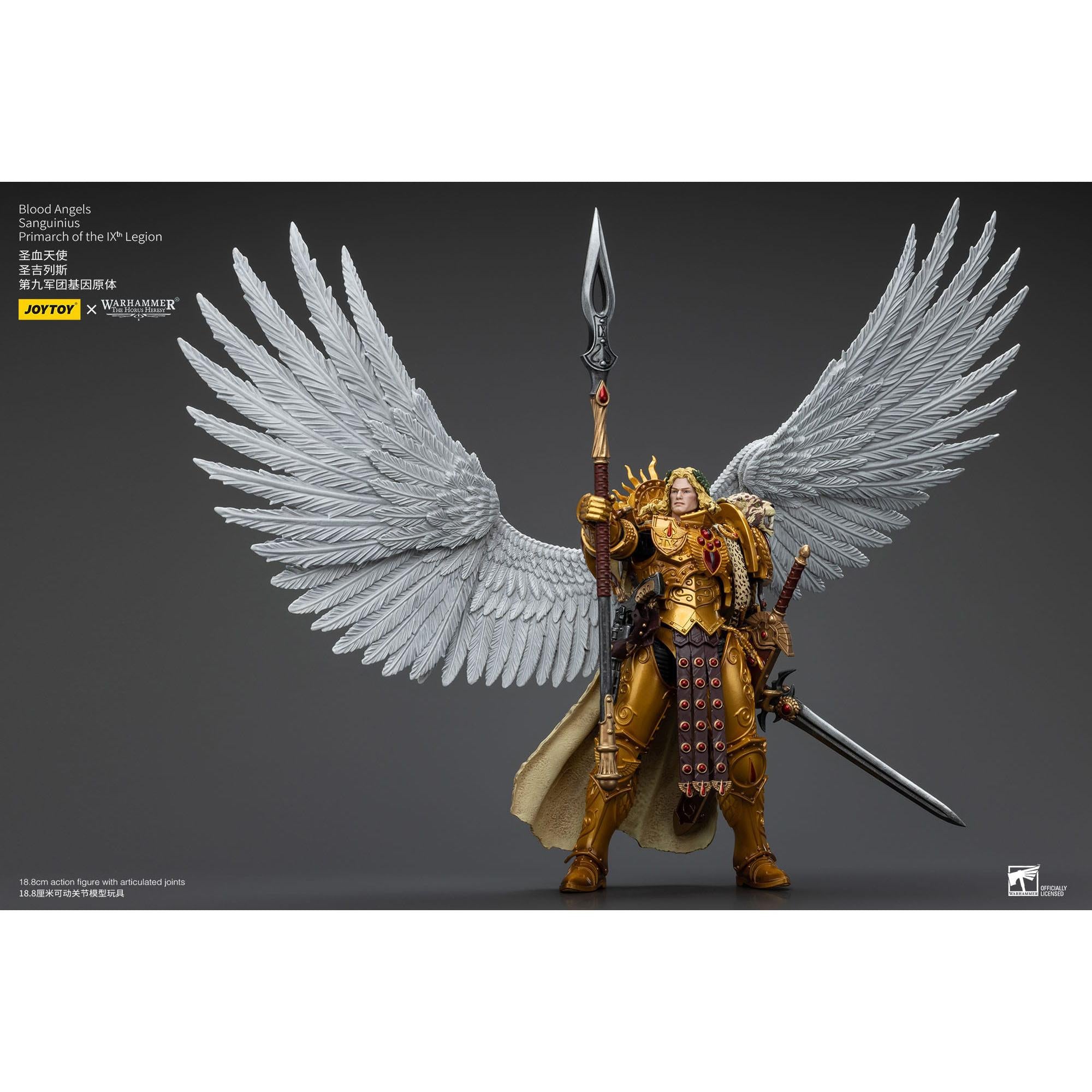 Warhammer 40k: Blood Angels Sanguinius Primarch of the IXth Legion - 19 cm (The Horus Heresy)-Actionfiguren-JoyToy-Mighty Underground