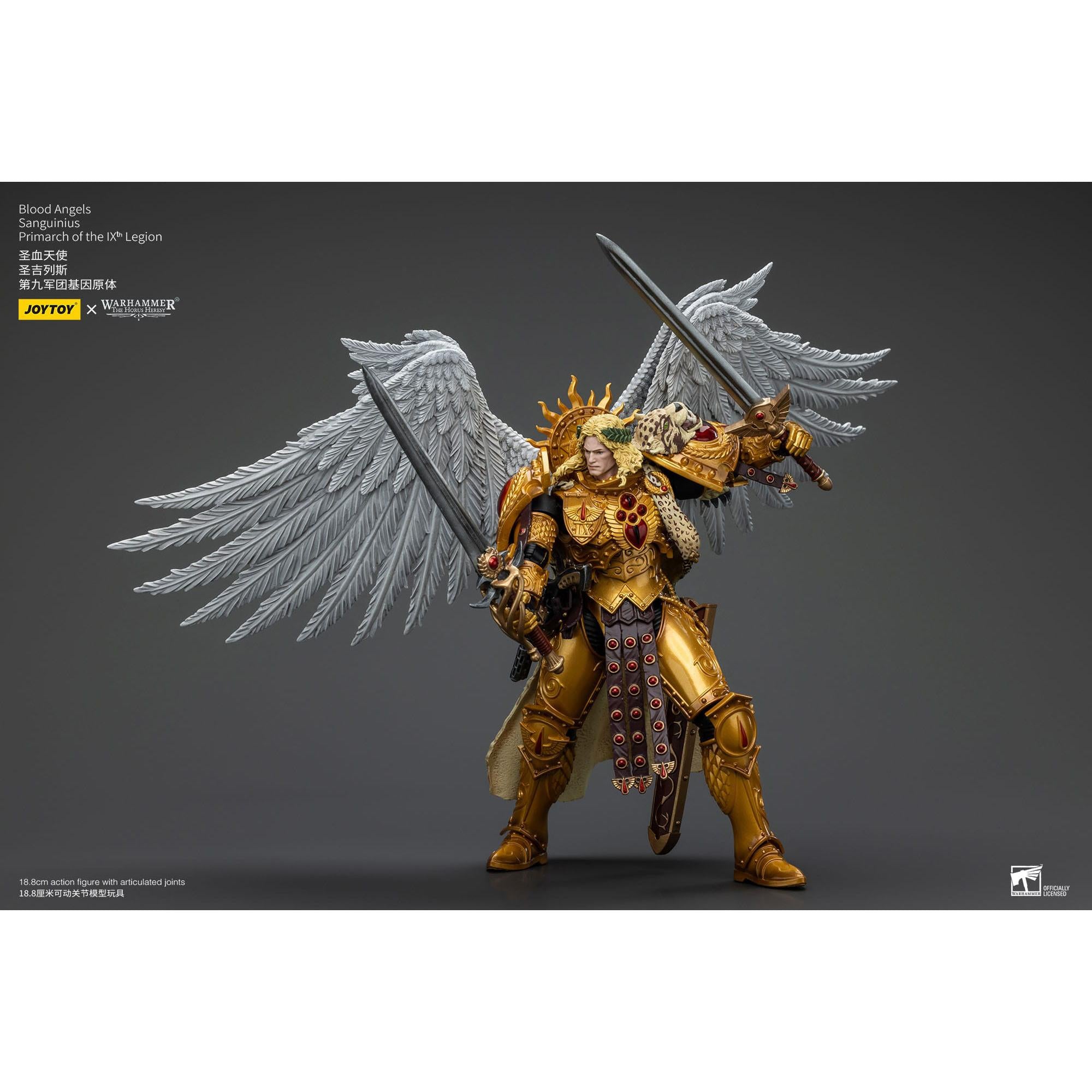 Warhammer 40k: Blood Angels Sanguinius Primarch of the IXth Legion - 19 cm (The Horus Heresy)-Actionfiguren-JoyToy-Mighty Underground