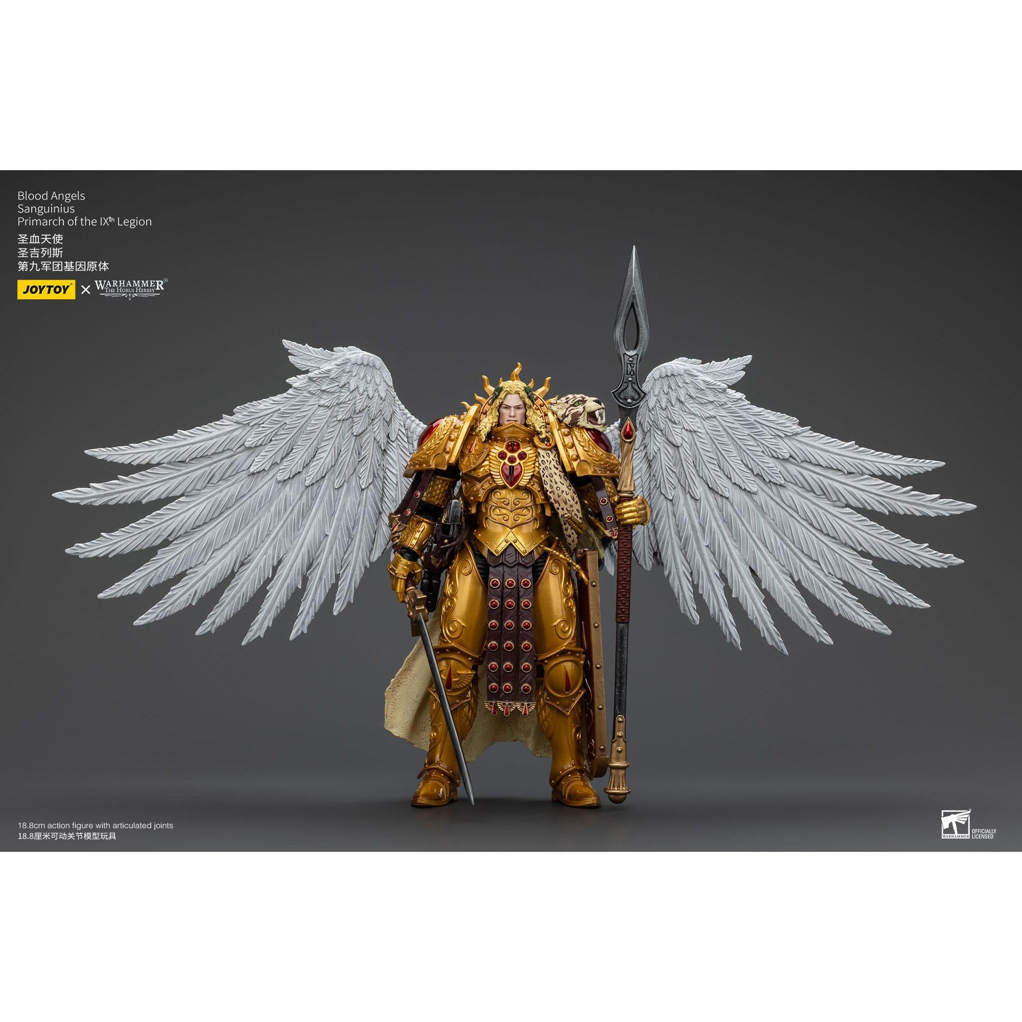 Warhammer 40k: Blood Angels Sanguinius Primarch of the IXth Legion - 19 cm (The Horus Heresy)-Actionfiguren-JoyToy-Mighty Underground