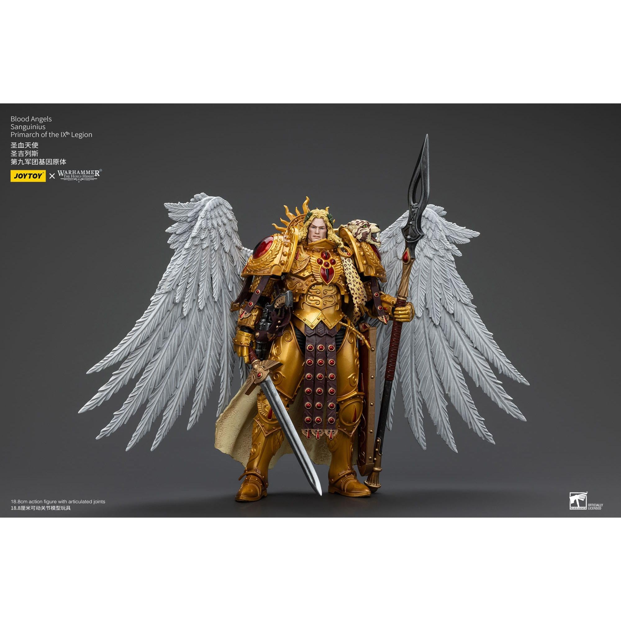 Warhammer 40k: Blood Angels Sanguinius Primarch of the IXth Legion - 19 cm (The Horus Heresy)-Actionfiguren-JoyToy-Mighty Underground