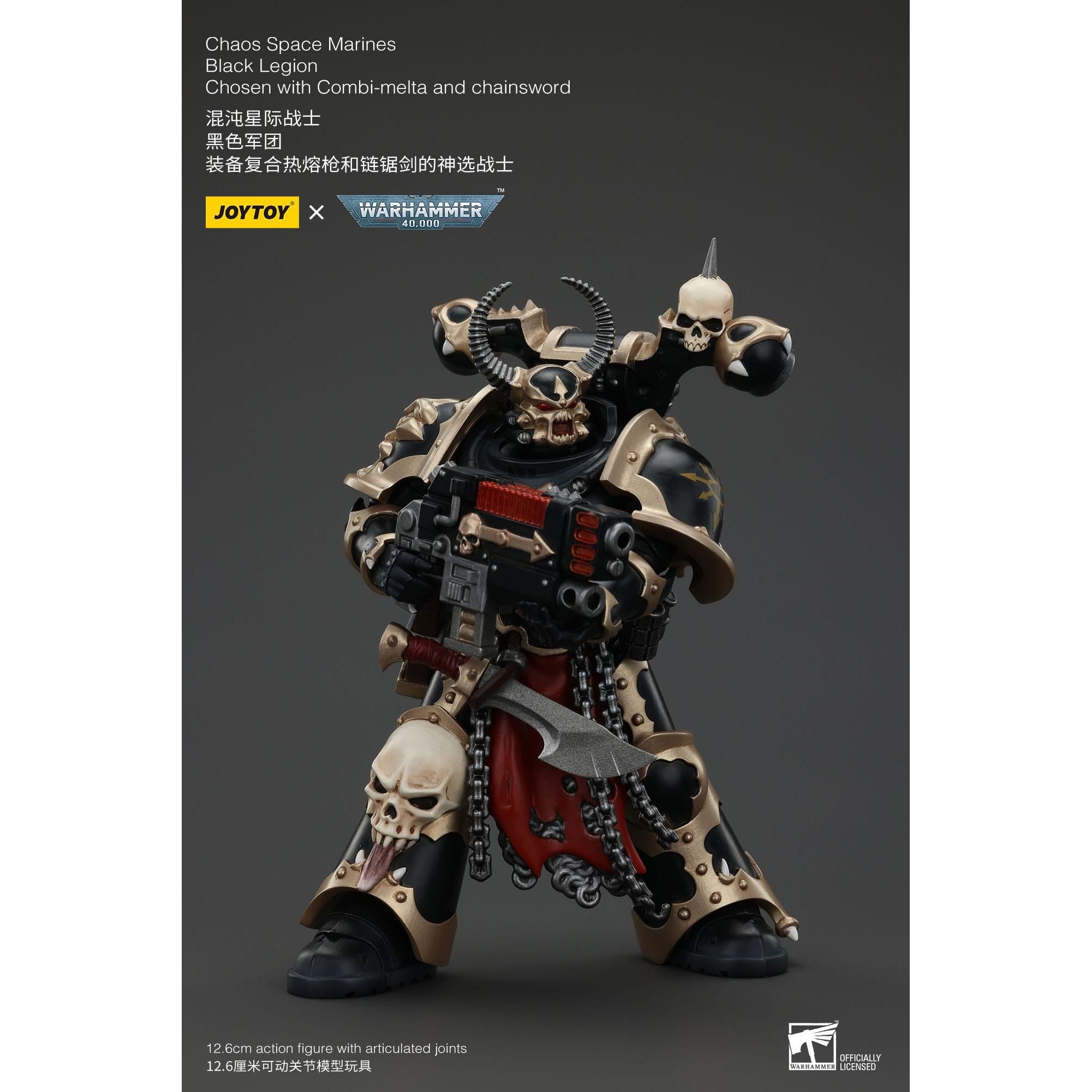 Warhammer 40k: Chaos Space Marines Black Legion Chosen with Combi-Melta and Chainsword-Actionfiguren-JoyToy-Mighty Underground