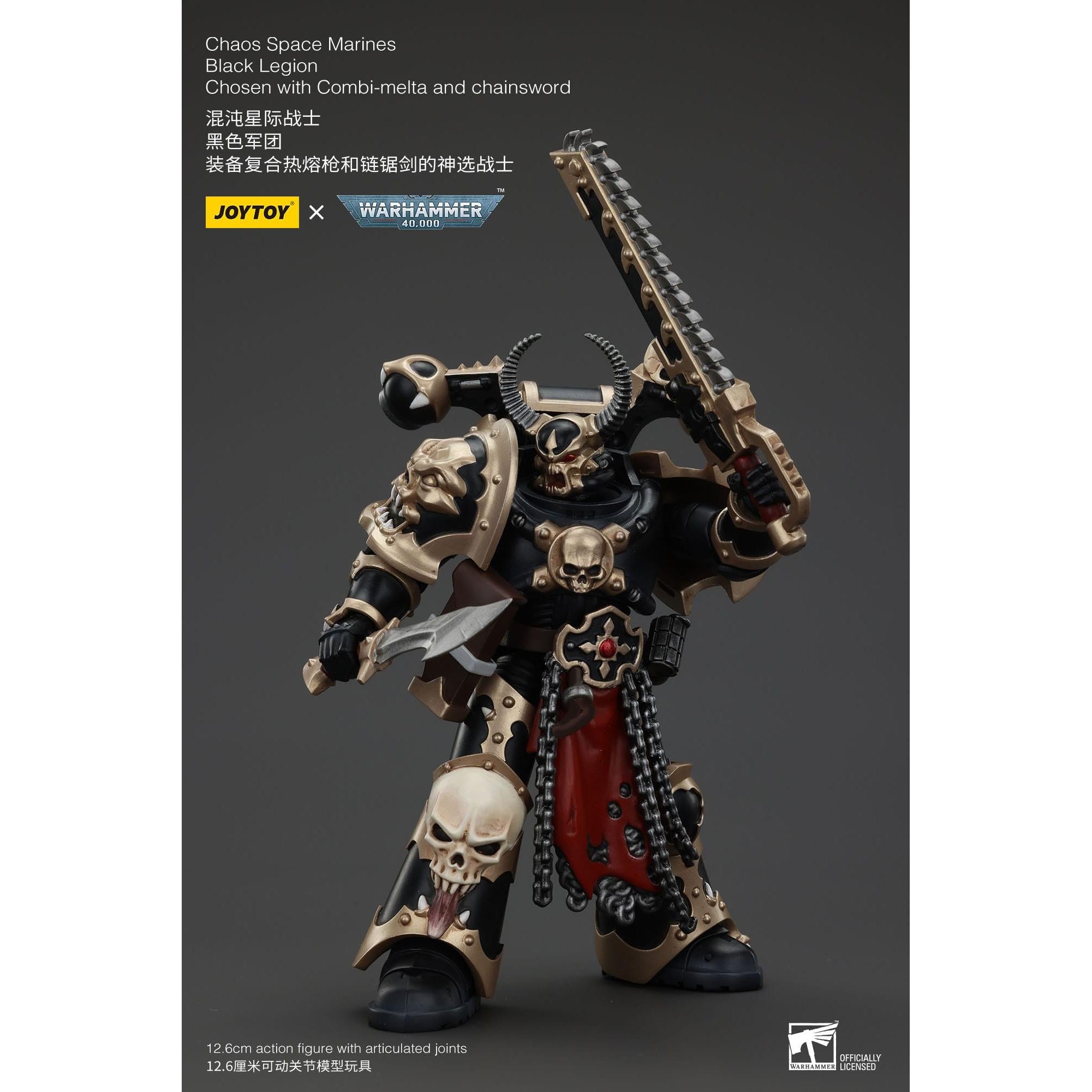 Warhammer 40k: Chaos Space Marines Black Legion Chosen with Combi-Melta and Chainsword-Actionfiguren-JoyToy-Mighty Underground