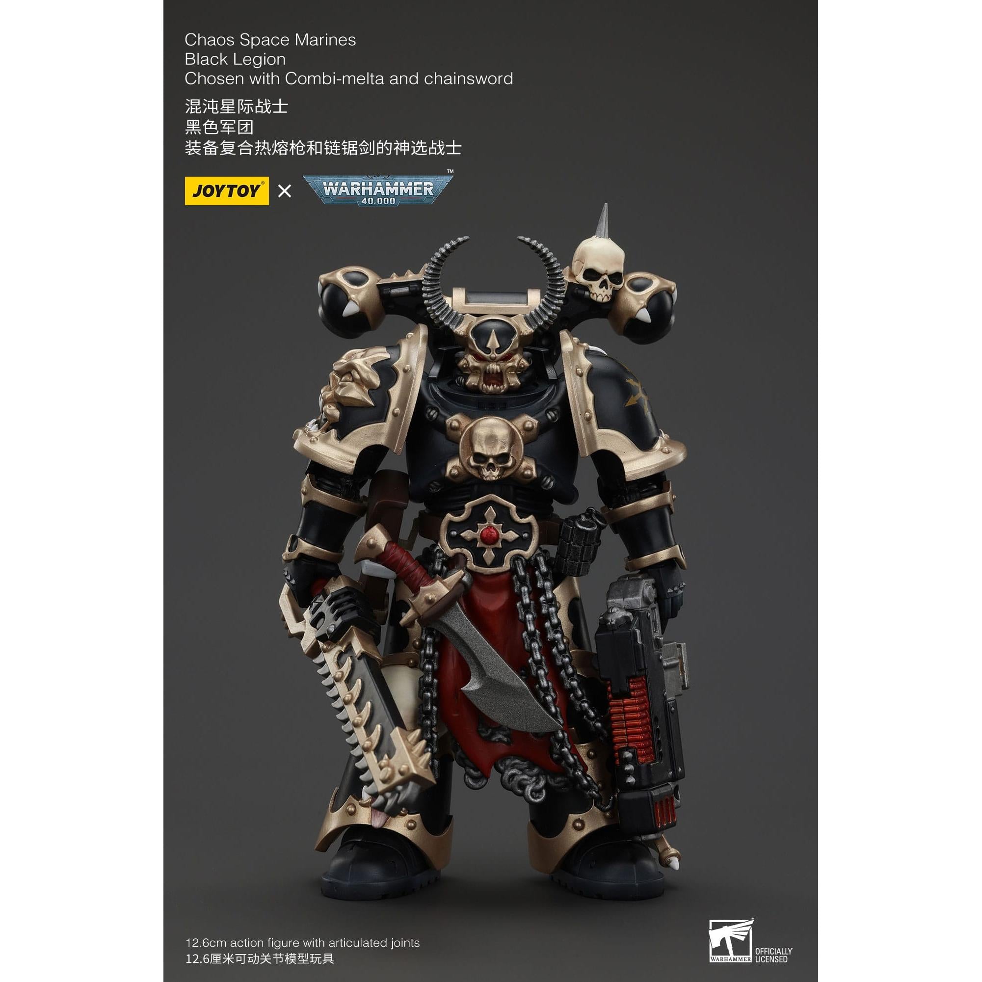 Warhammer 40k: Chaos Space Marines Black Legion Chosen with Combi-Melta and Chainsword-Actionfiguren-JoyToy-Mighty Underground