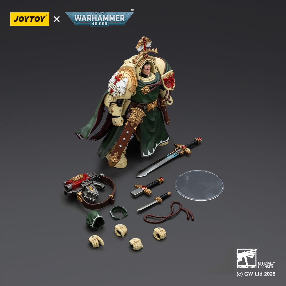 Warhammer 40k: Dark Angels Belial Grand Master of The Deathwing With the Sword of Silence and Storm Bolter-Actionfiguren-JoyToy-Mighty Underground