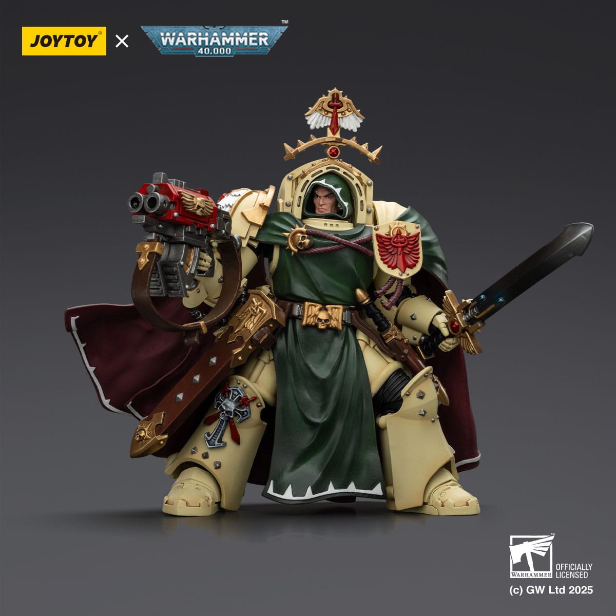 Warhammer 40k: Dark Angels Belial Grand Master of The Deathwing With the Sword of Silence and Storm Bolter-Actionfiguren-JoyToy-Mighty Underground