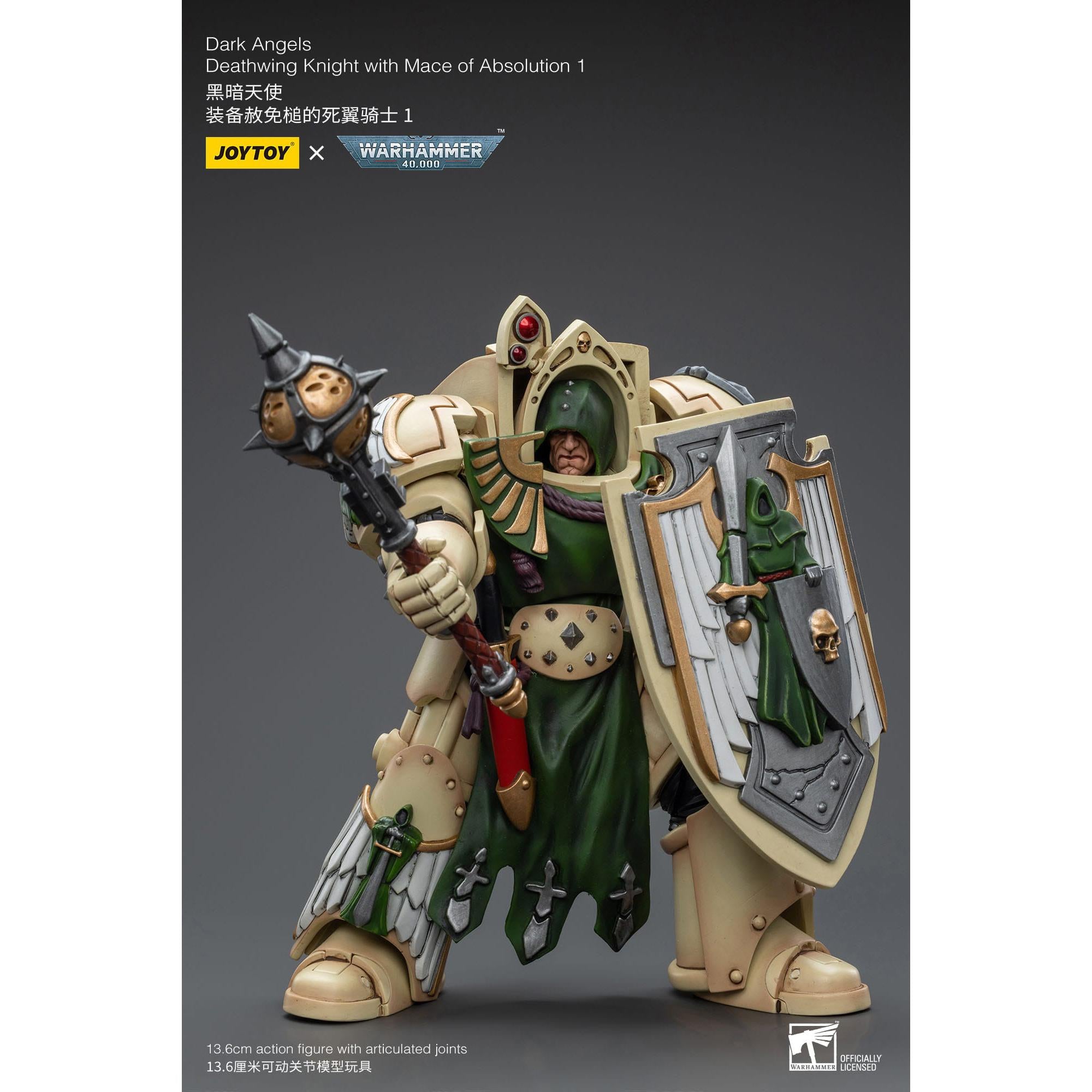 Warhammer 40k: Dark Angels Deathwing Knight with Mace of Absolution 1-Actionfiguren-JoyToy-Mighty Underground