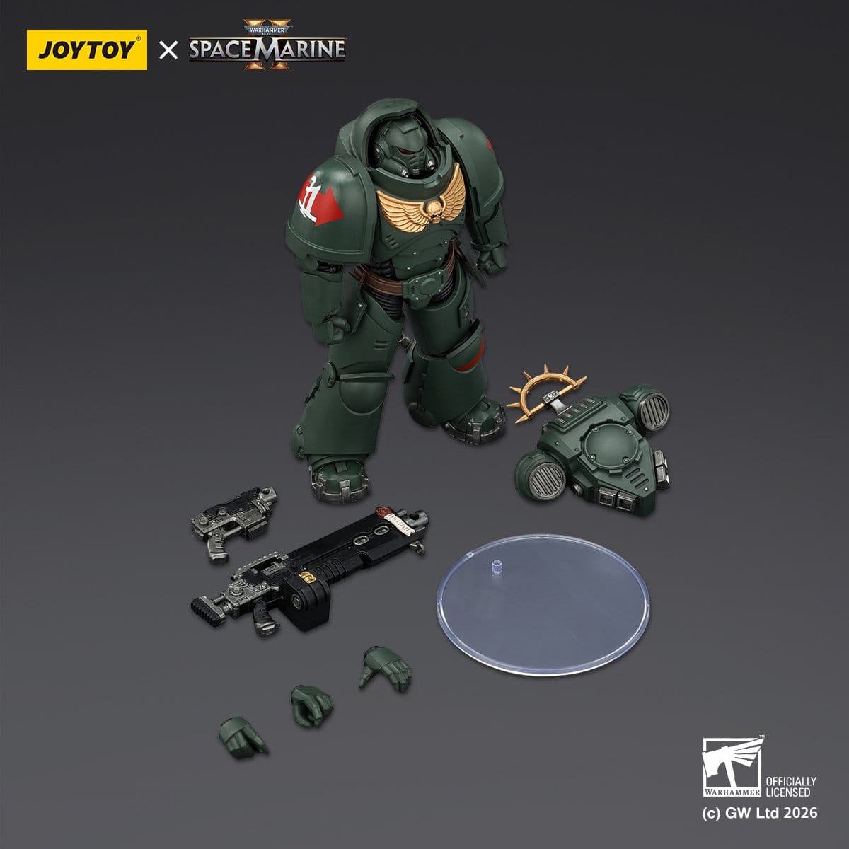 Warhammer 40k: Dark Angels Heavy Intercessor (Game Edition, Spacemarine 2)-Actionfiguren-JoyToy-Mighty Underground