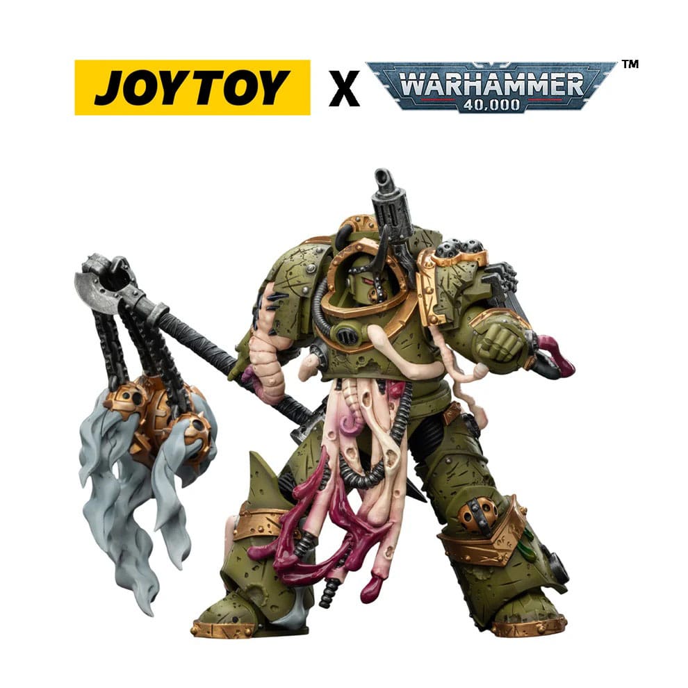 Warhammer 40k: Death Guard Blightlord Terminator 2 with Flail of Corruption-Actionfiguren-JoyToy-Mighty Underground
