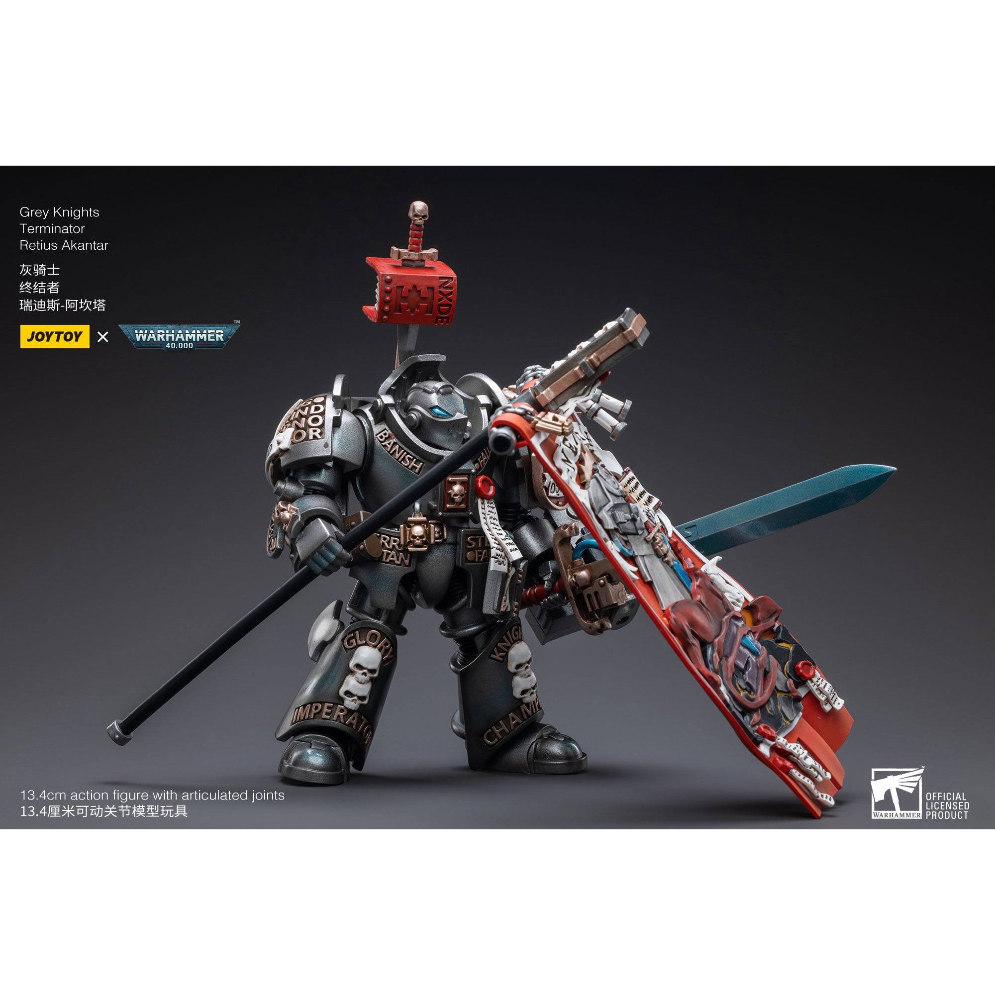 Warhammer 40k: Grey Knights Terminator Retius Akantar - 13 cm-Actionfiguren-JoyToy-Mighty Underground