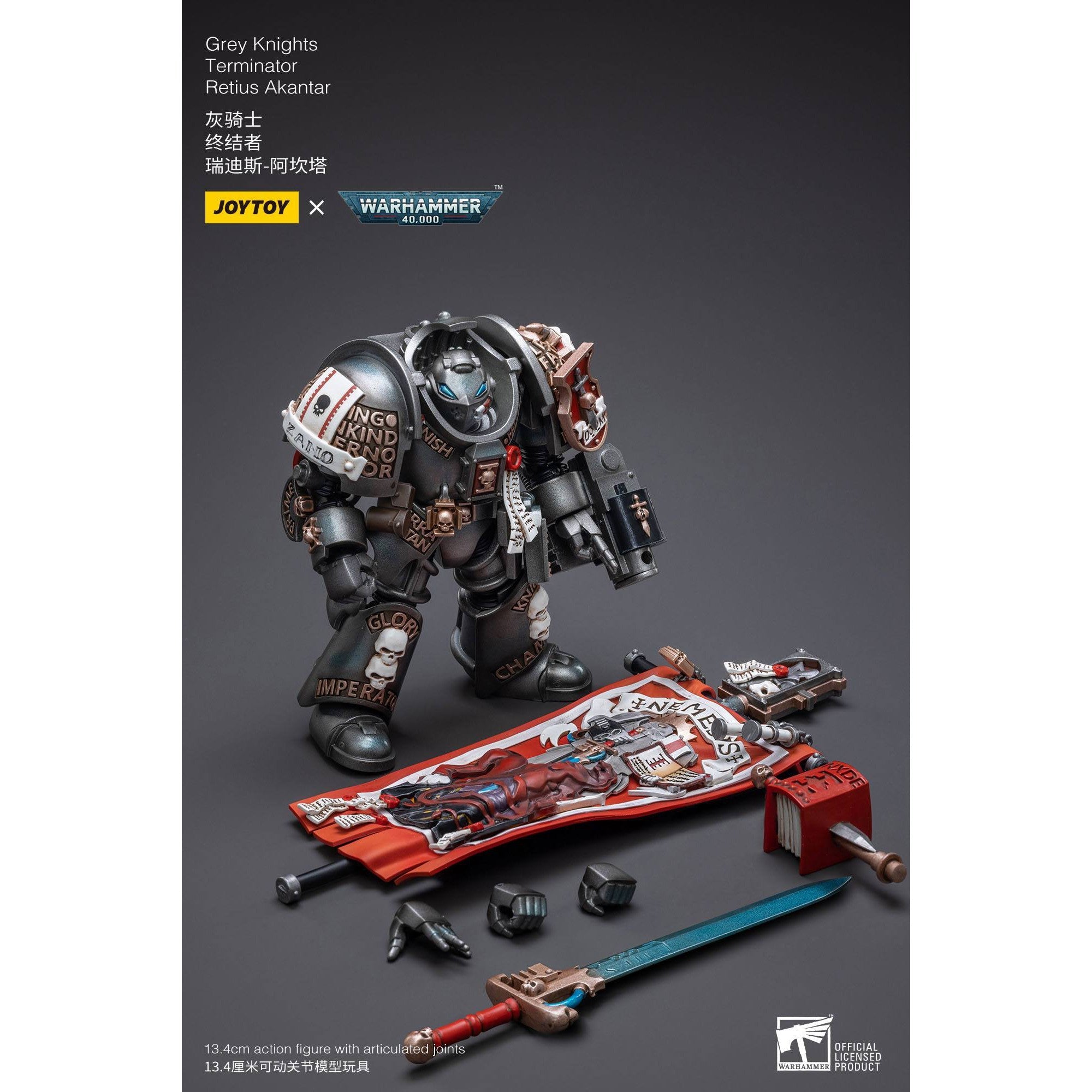 Warhammer 40k: Grey Knights Terminator Retius Akantar - 13 cm-Actionfiguren-JoyToy-Mighty Underground