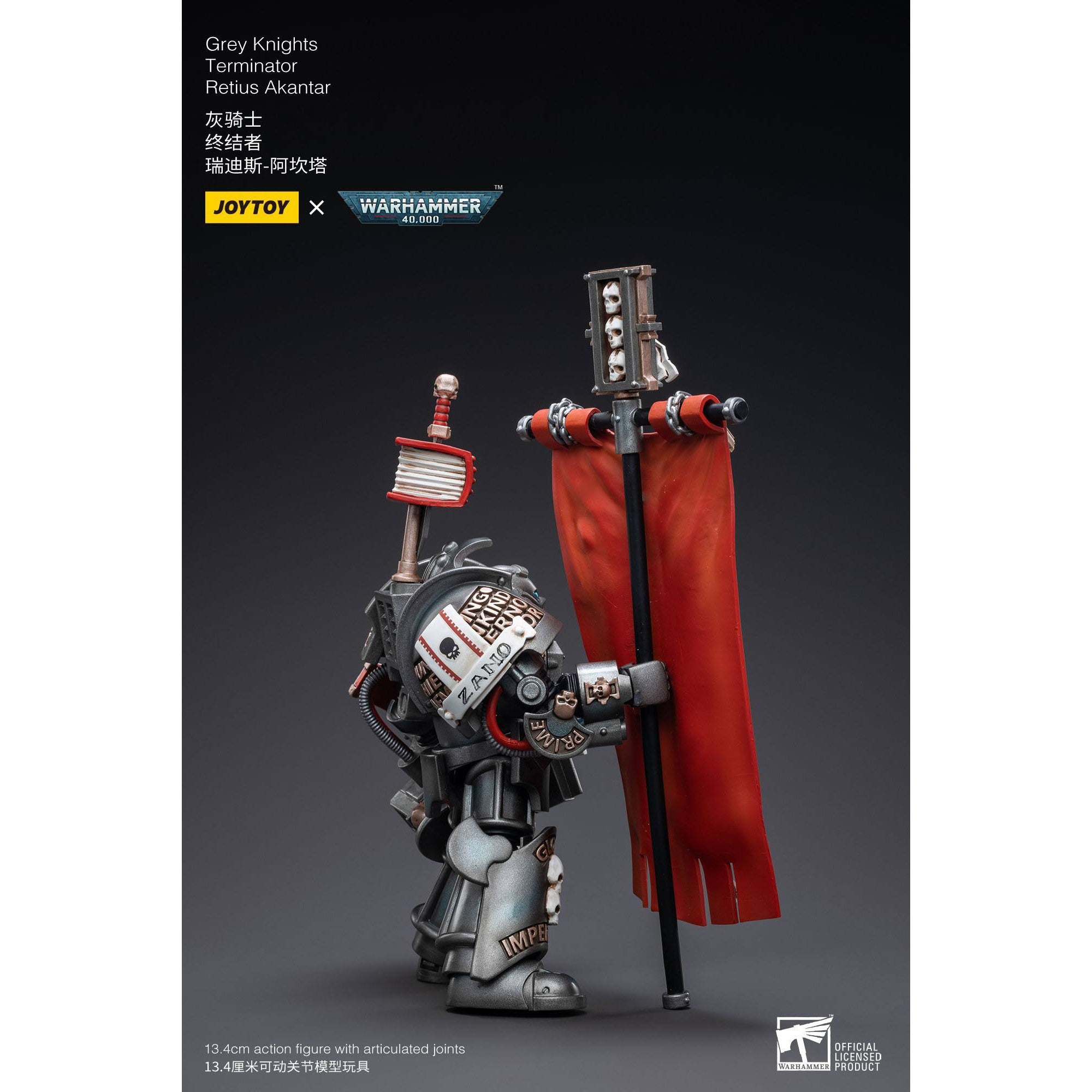 Warhammer 40k: Grey Knights Terminator Retius Akantar - 13 cm-Actionfiguren-JoyToy-Mighty Underground