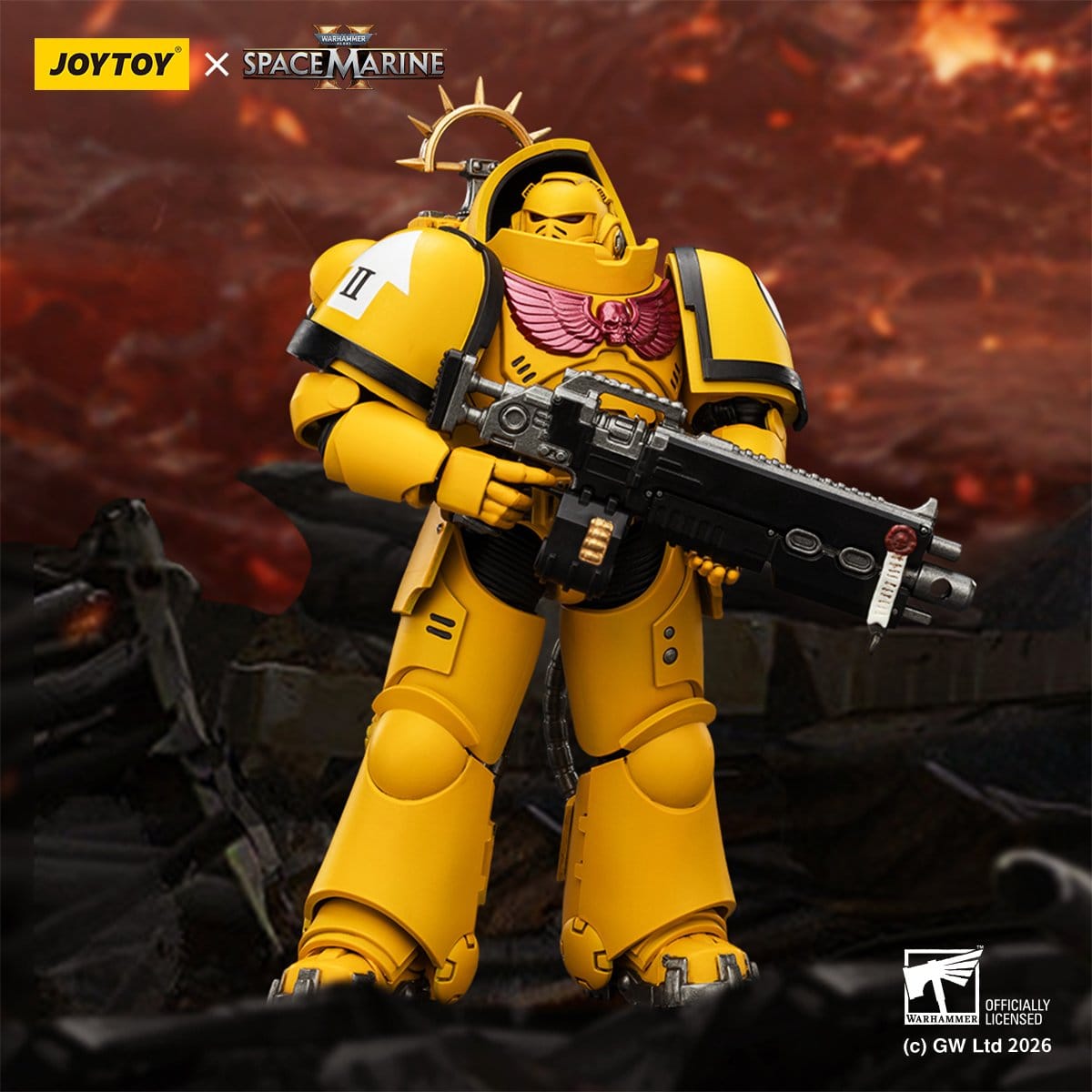 Warhammer 40k: Imperial Fists Heavy Intercessor (Game Edition, Spacemarine 2)-Actionfiguren-JoyToy-Mighty Underground