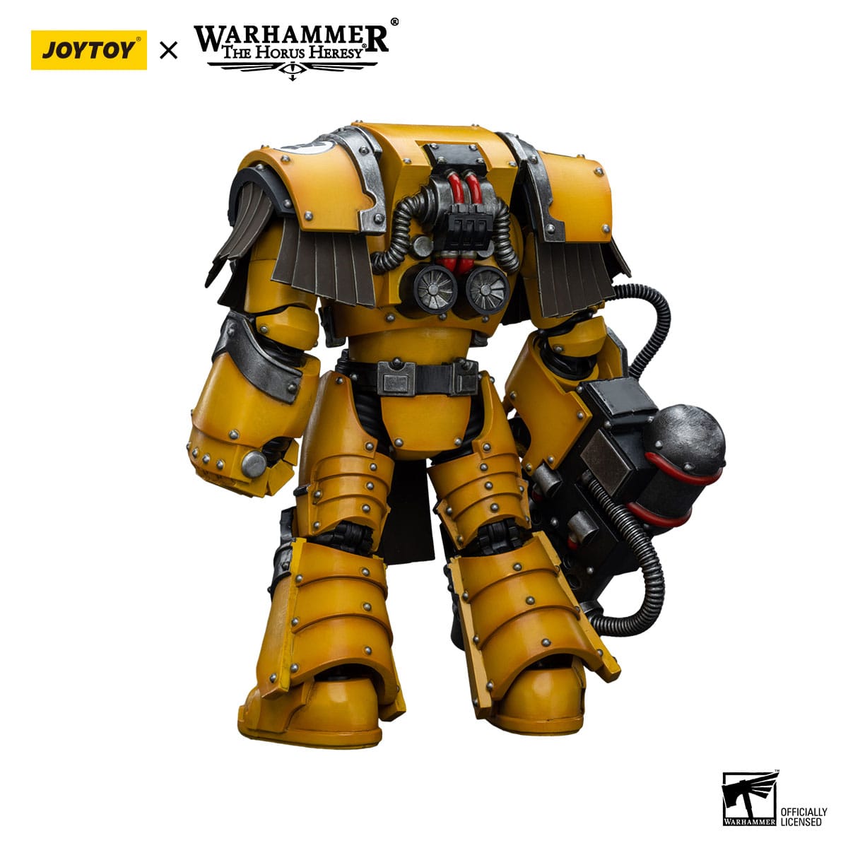 Warhammer 40k: Imperial Fists Legion Cataphractii Terminator Squad Legion Cataphractii with Heavy Flamer - 12 cm (The Horus Heresy)-Actionfiguren-JoyToy-Mighty Underground