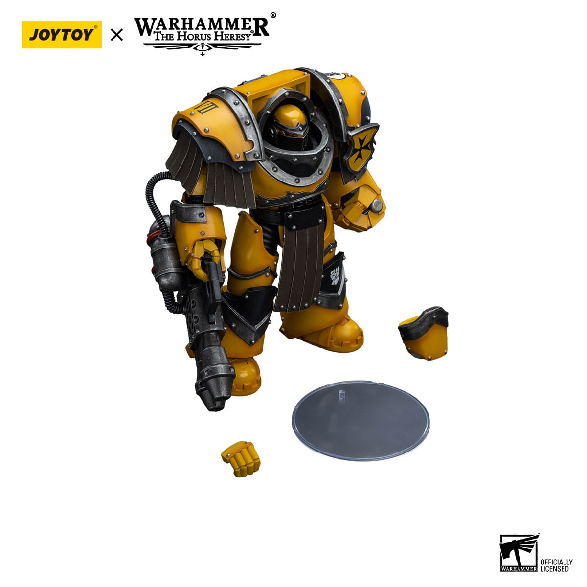 Warhammer 40k: Imperial Fists Legion Cataphractii Terminator Squad Legion Cataphractii with Heavy Flamer - 12 cm (The Horus Heresy)-Actionfiguren-JoyToy-Mighty Underground