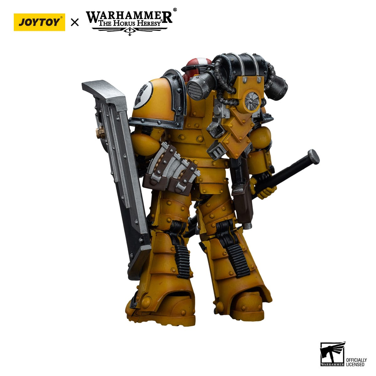 Warhammer 40k: Imperial Fists Legion MkIII Breacher Squad Sergeant with Thunder Hammer - 12 cm (The Horus Heresy)-Actionfiguren-JoyToy-Mighty Underground