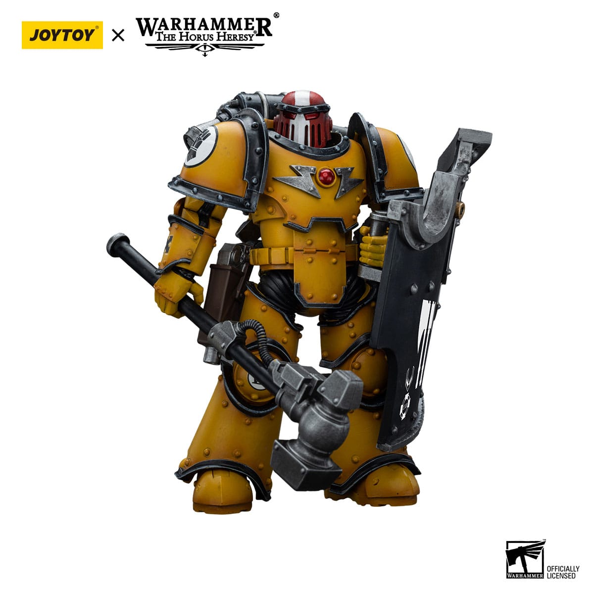 Warhammer 40k: Imperial Fists Legion MkIII Breacher Squad Sergeant with Thunder Hammer - 12 cm (The Horus Heresy)-Actionfiguren-JoyToy-Mighty Underground