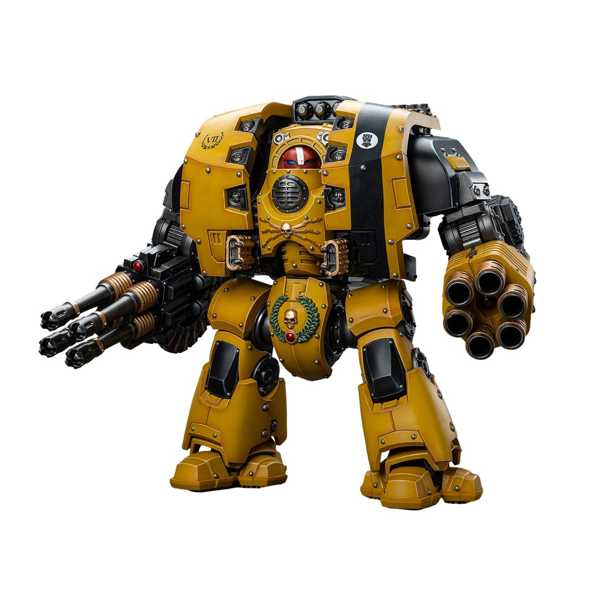 Warhammer 40k: Imperial Fists Leviathan Dreadnought with Cyclonic Melta Lance and Storm Cannon - 12 cm (The Horus Heresy)-Actionfiguren-JoyToy-Mighty Underground