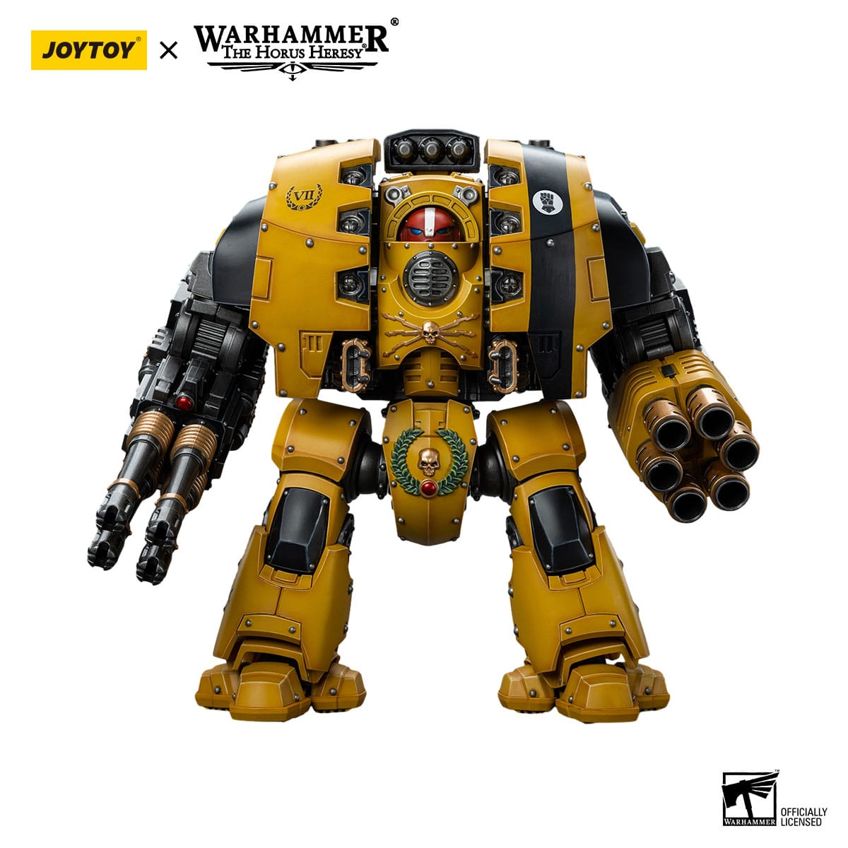 Warhammer 40k: Imperial Fists Leviathan Dreadnought with Cyclonic Melta Lance and Storm Cannon - 12 cm (The Horus Heresy)-Actionfiguren-JoyToy-Mighty Underground