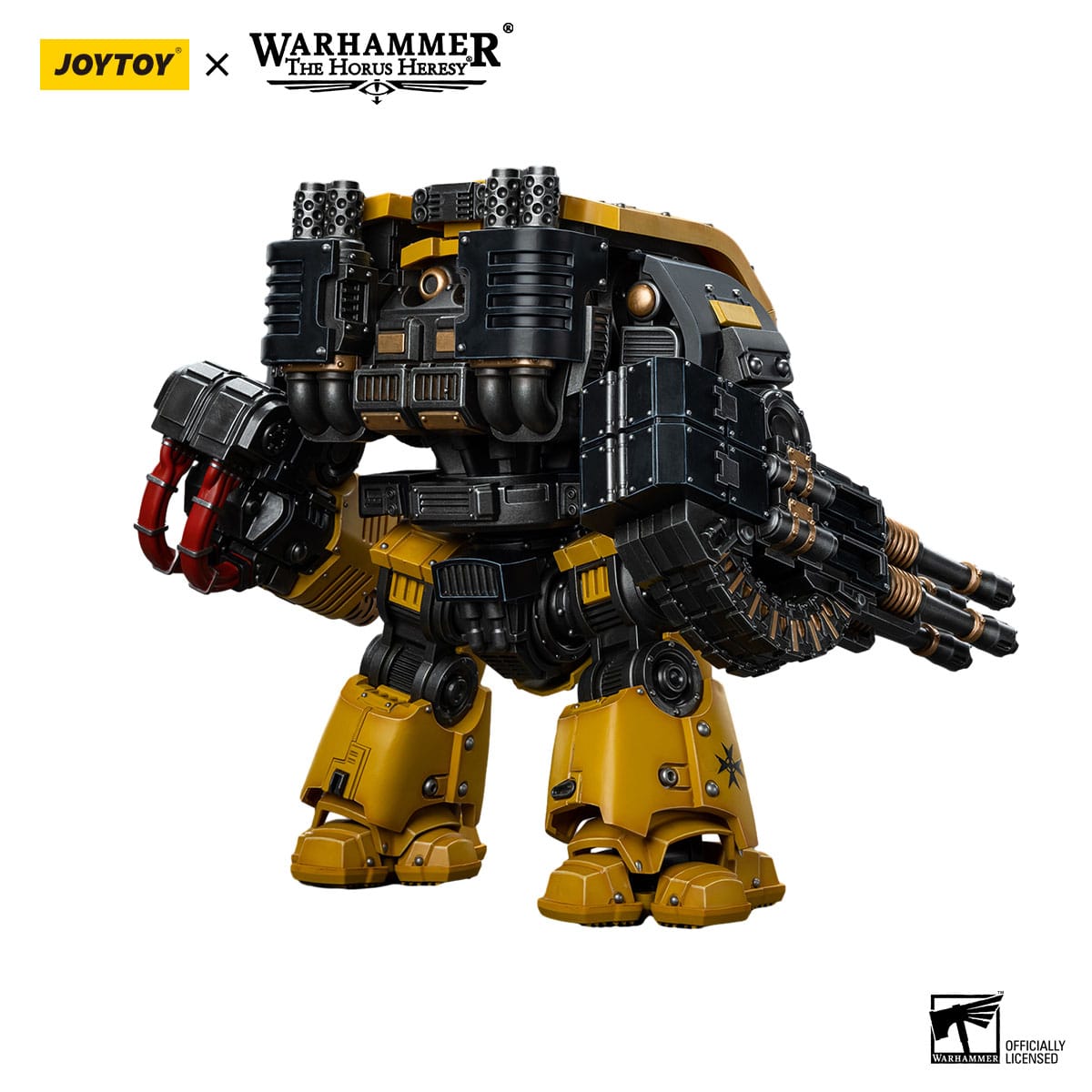 Warhammer 40k: Imperial Fists Leviathan Dreadnought with Cyclonic Melta Lance and Storm Cannon - 12 cm (The Horus Heresy)-Actionfiguren-JoyToy-Mighty Underground