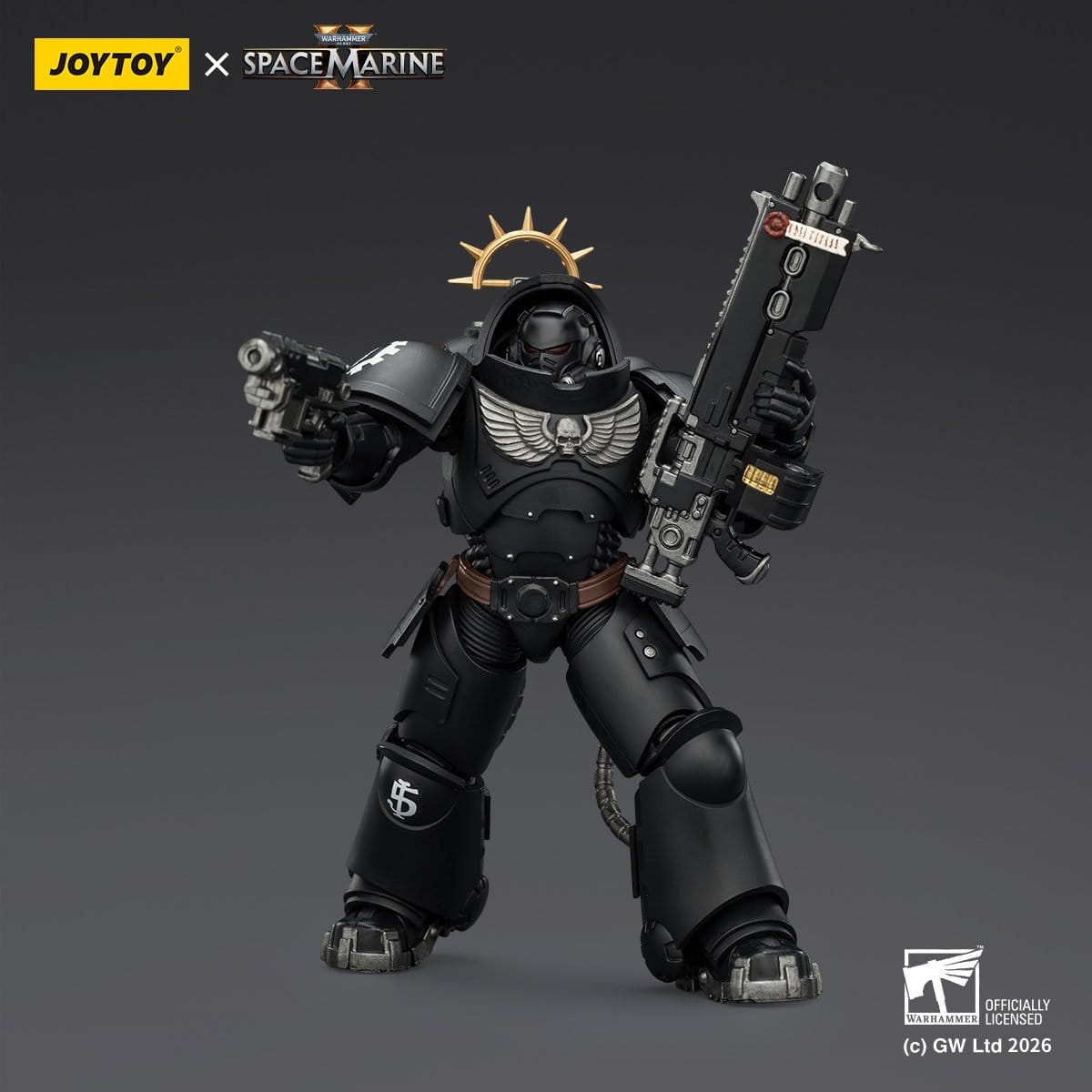 Warhammer 40k: Iron Hands Heavy Intercessor (Game Edition, Spacemarine 2)-Actionfiguren-JoyToy-Mighty Underground