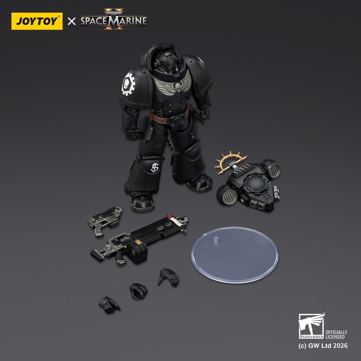 Warhammer 40k: Iron Hands Heavy Intercessor (Game Edition, Spacemarine 2)-Actionfiguren-JoyToy-Mighty Underground