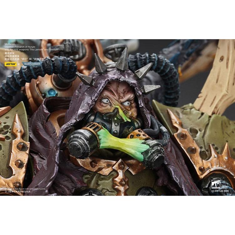 Warhammer 40k: Mortarion Daemon Primarch of Nurgle with Ancient weapons The Lantern and Silence-Actionfiguren-JoyToy-Mighty Underground