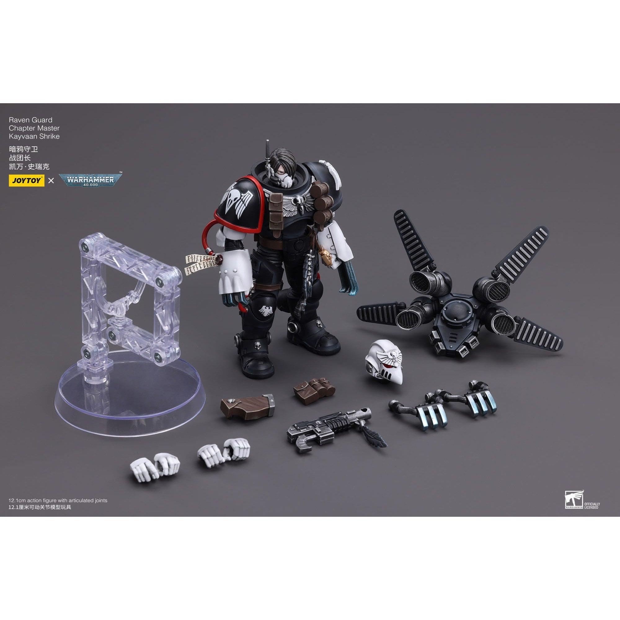 Warhammer 40k: Raven Guard Chapter Master Kayvaan Shrike - 12 cm-Actionfiguren-JoyToy-Mighty Underground