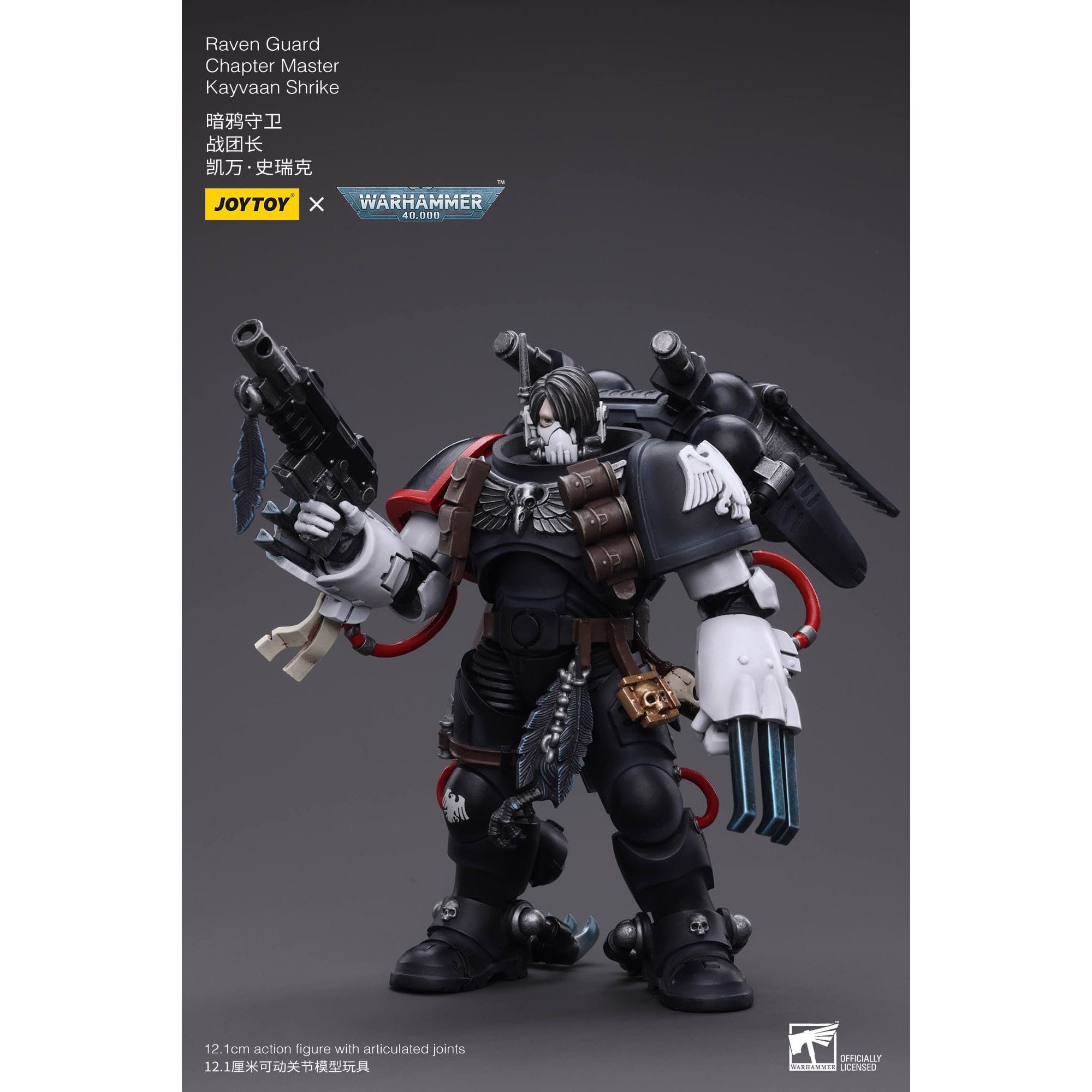 Warhammer 40k: Raven Guard Chapter Master Kayvaan Shrike - 12 cm-Actionfiguren-JoyToy-Mighty Underground