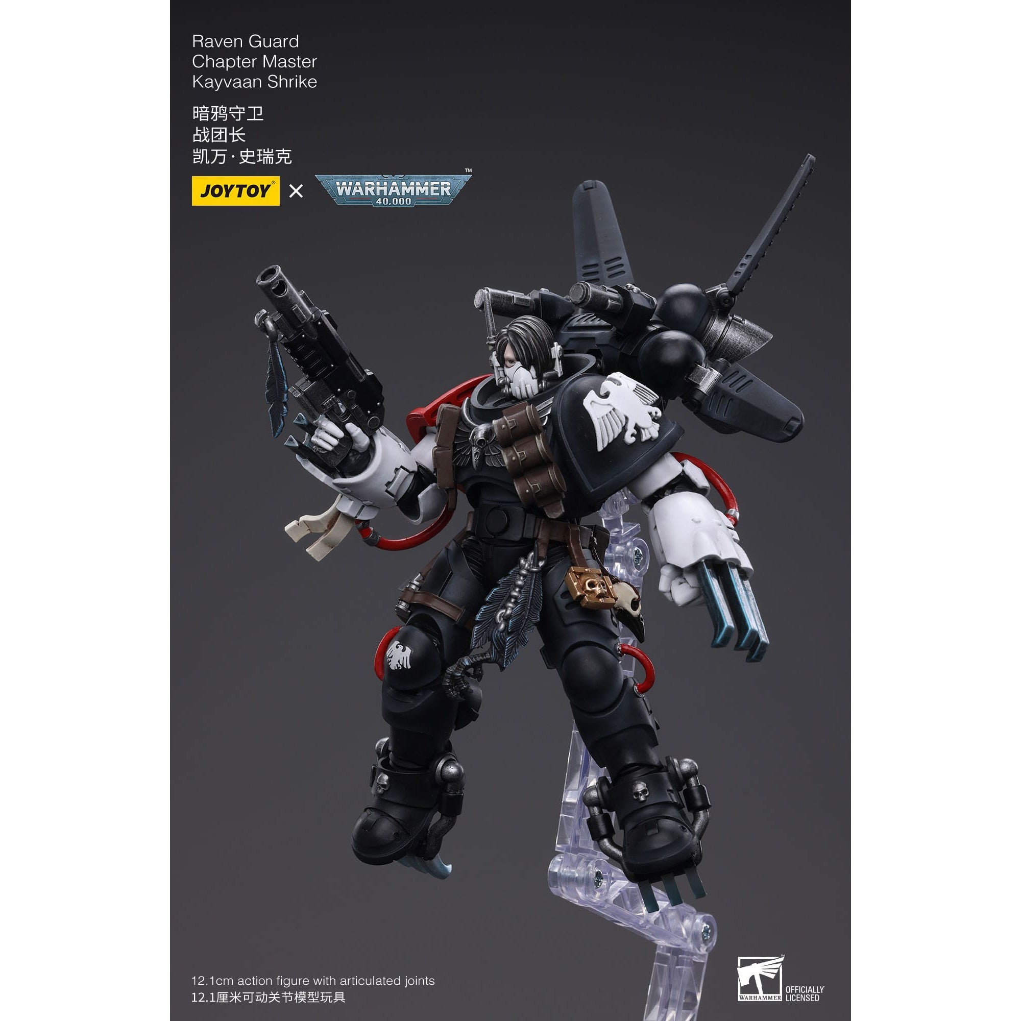 Warhammer 40k: Raven Guard Chapter Master Kayvaan Shrike - 12 cm-Actionfiguren-JoyToy-Mighty Underground