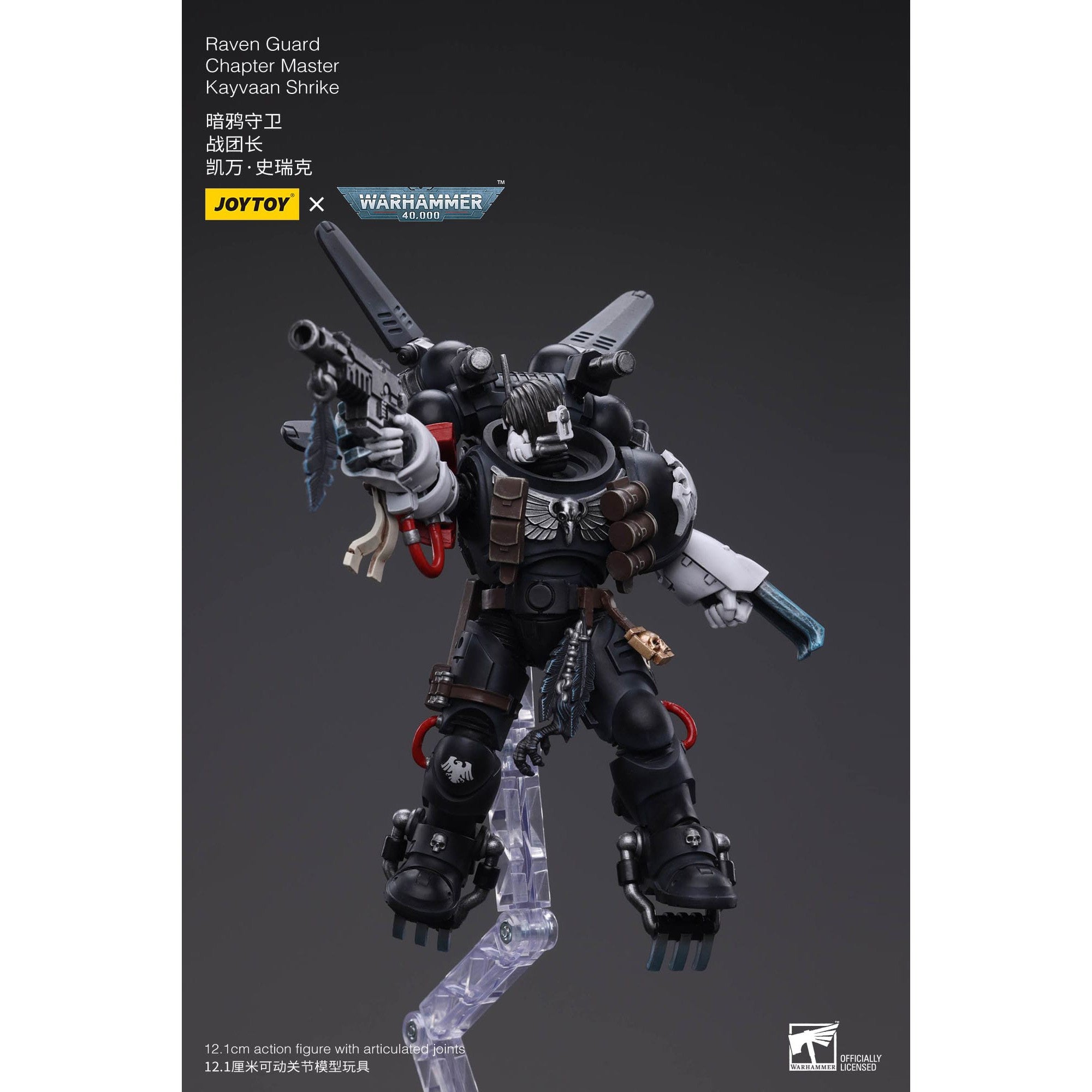 Warhammer 40k: Raven Guard Chapter Master Kayvaan Shrike - 12 cm-Actionfiguren-JoyToy-Mighty Underground